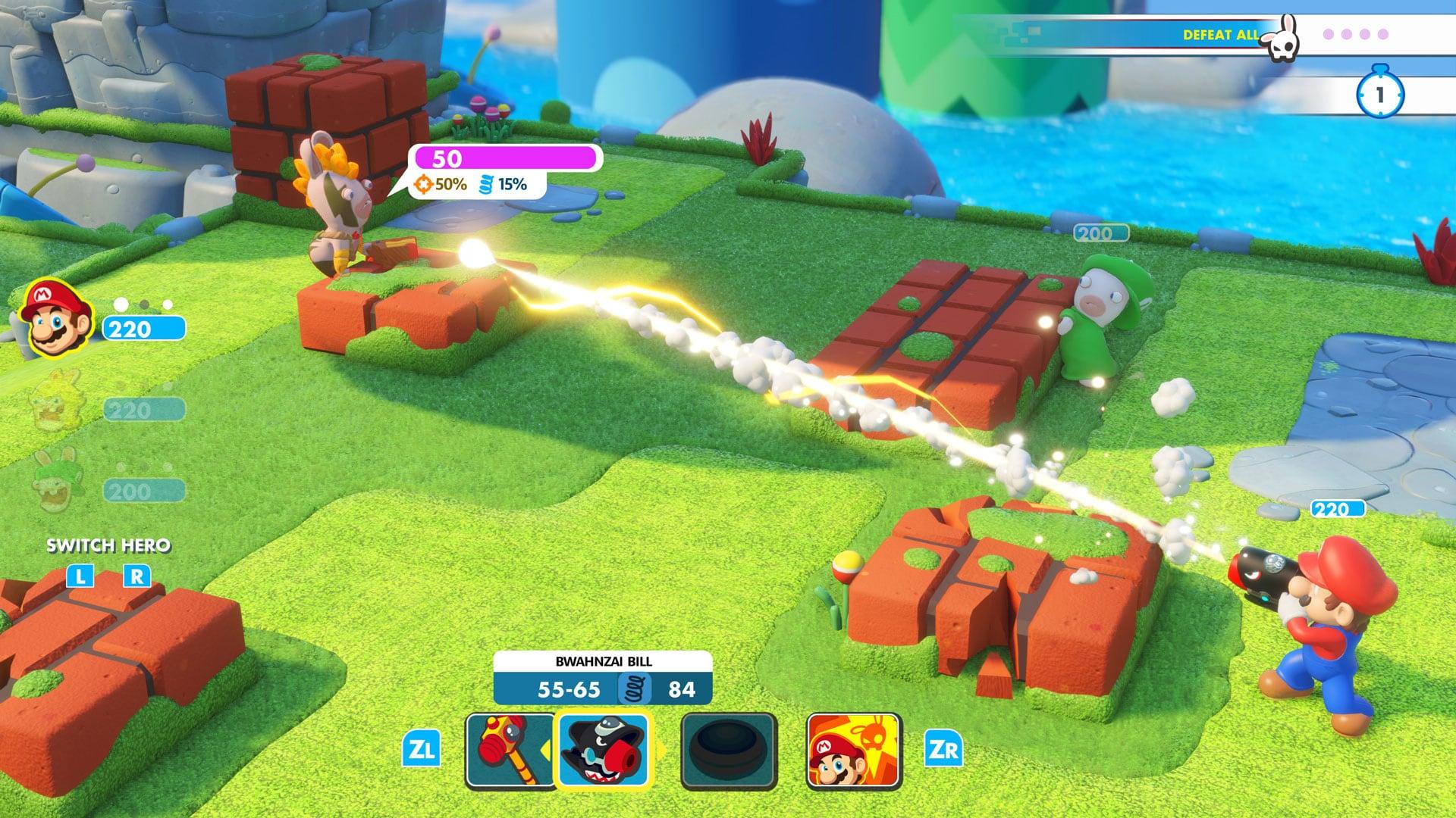 Papel de parede Jogo para pc em hd Mario e Rabbids Kingdom Battle