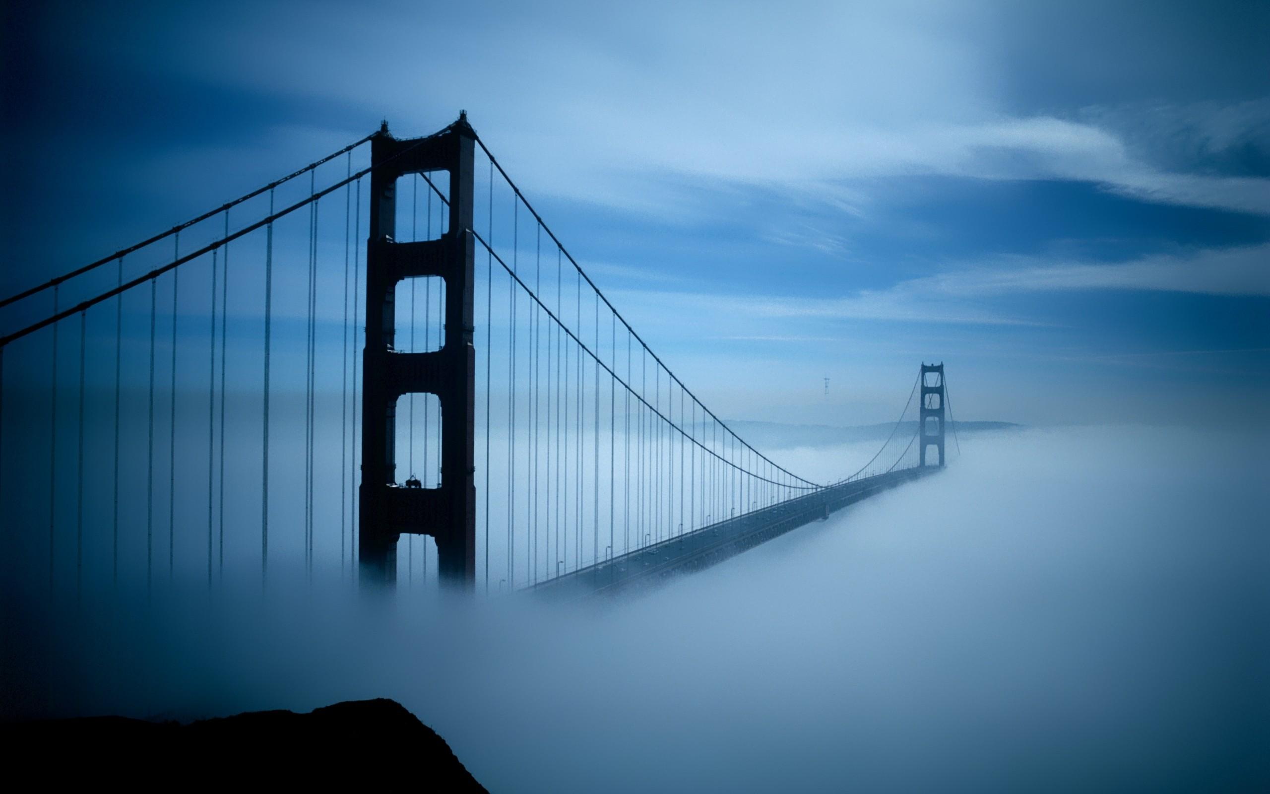 mist, #Golden Gate Bridge, #urban, #bridge, wallpaper