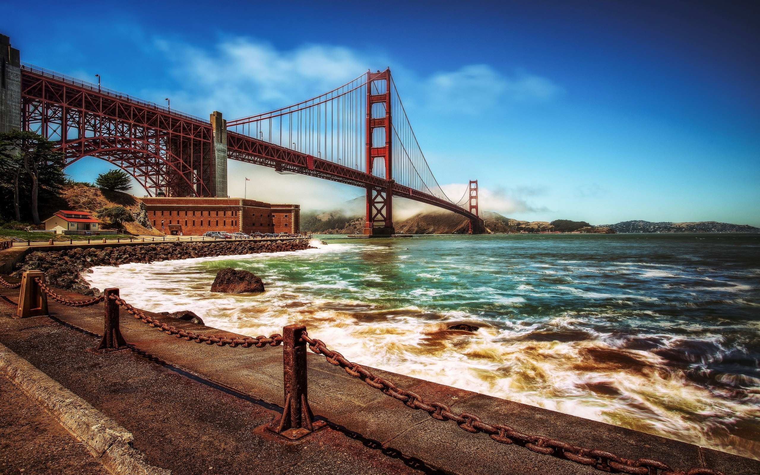 Golden Gate Bridge San Francisco hdr wallpaperx1600