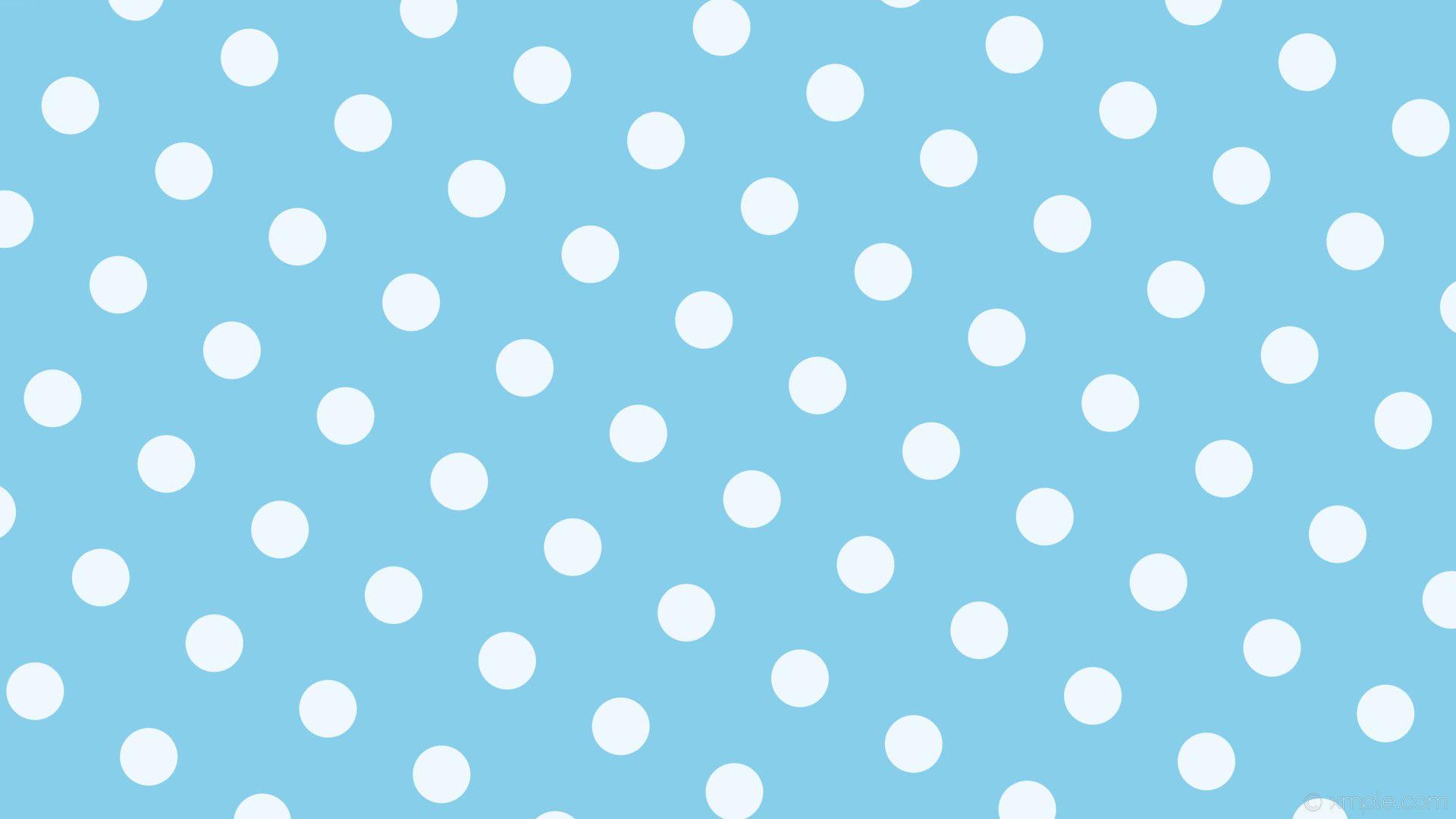 Blue Polka Dot Wallpaper
