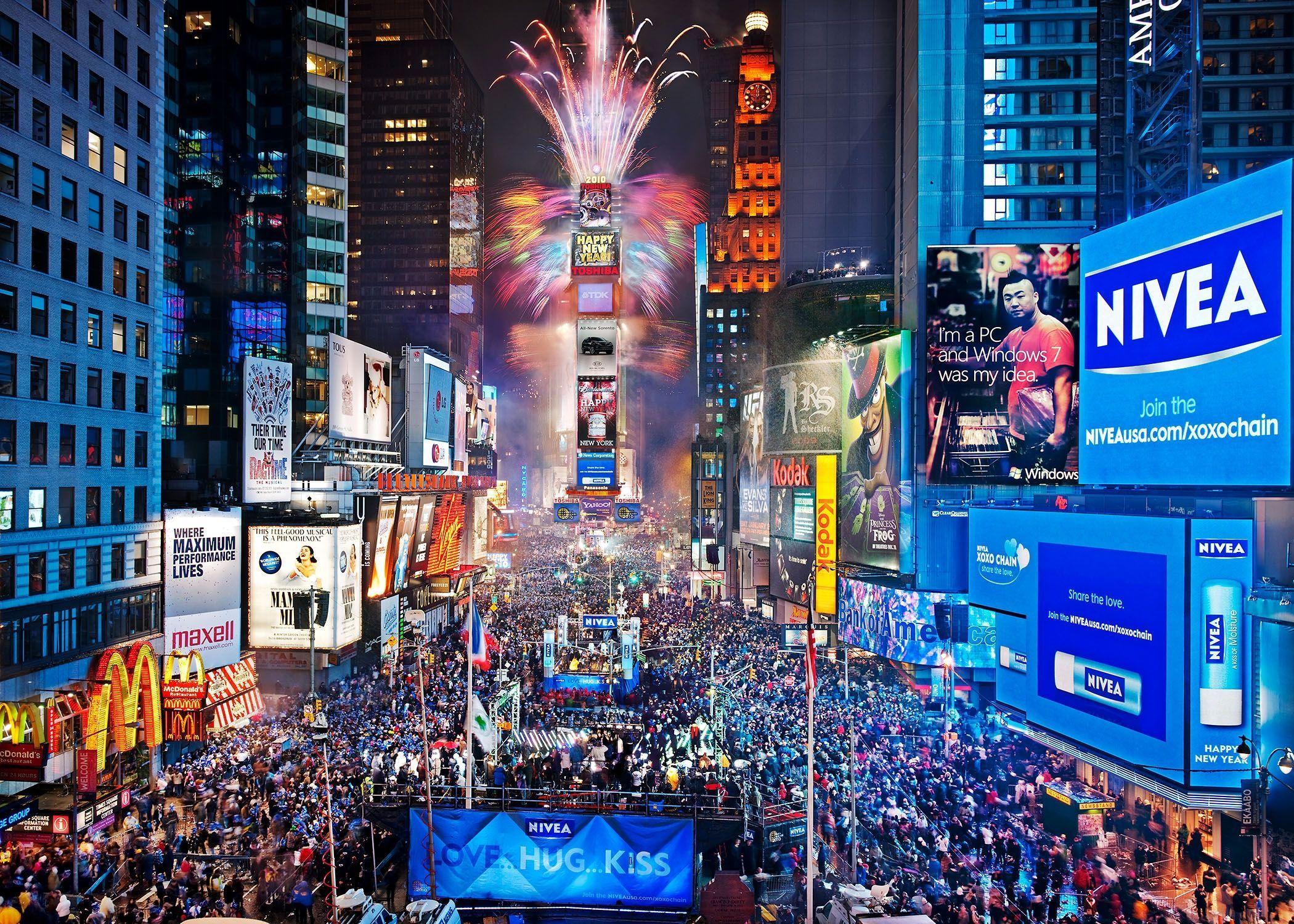 Times Square New Year Wallpaper Free Times Square New Year Background