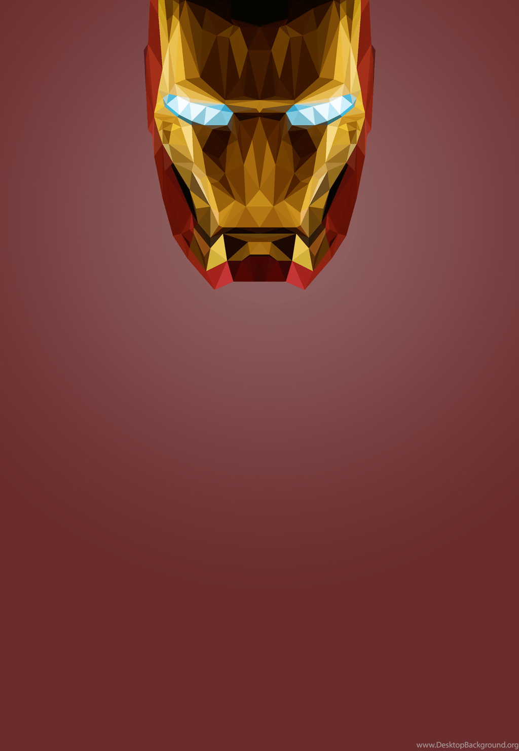 Low Poly Iron Man, Mobile Wallpaper, 2491 × 3600 Imgur Desktop