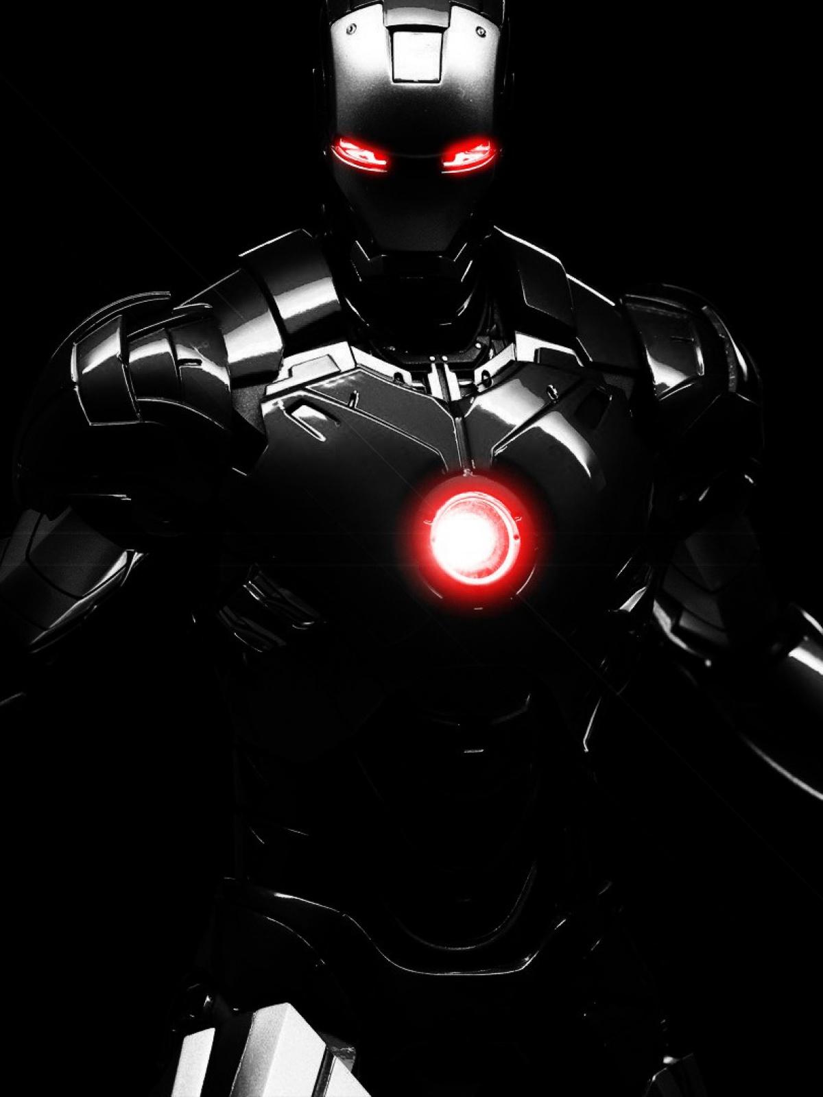 Black Iron Man Mobile Wallpaper