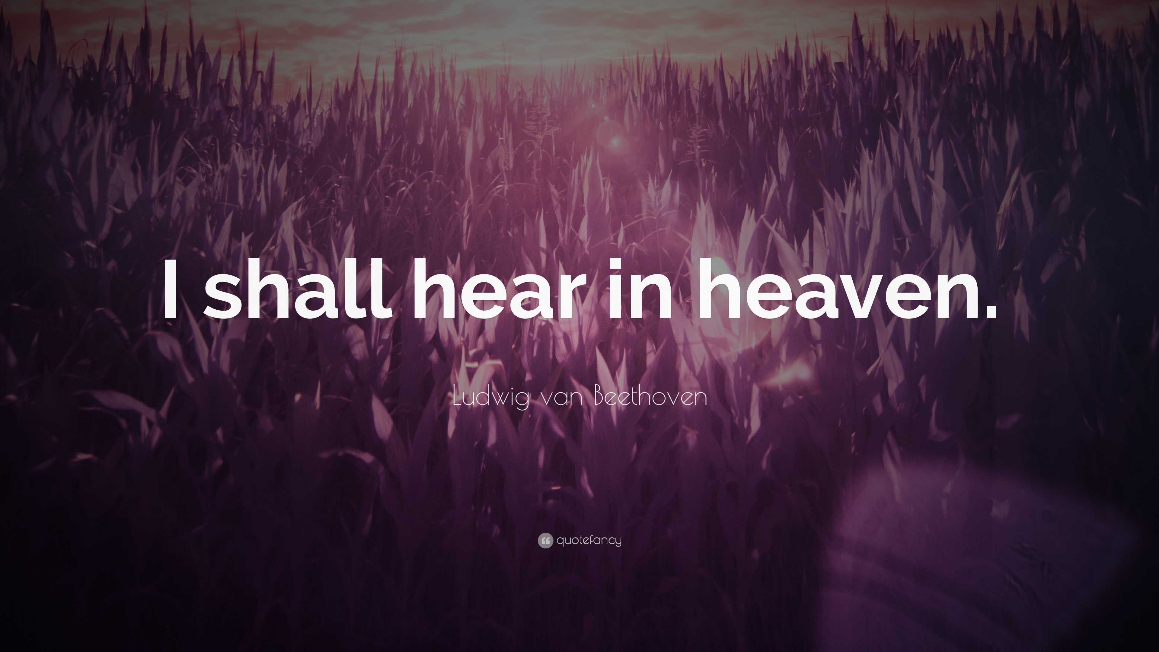 Ludwig van Beethoven Quote: “I shall hear in heaven.” 12 wallpaper