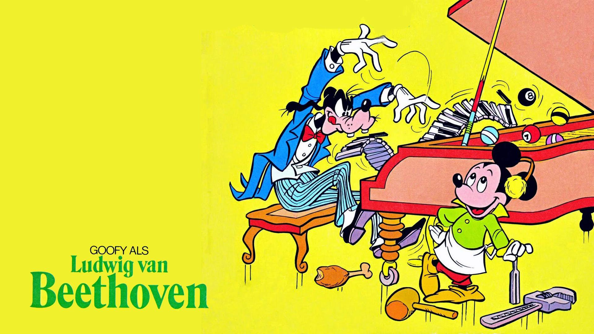 Goofy Like Ludwig Van Beethoven Cartoon Walt Disney Desktop