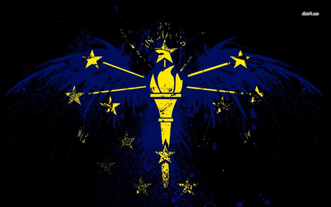 Flag of Indiana wallpaper Art wallpaper