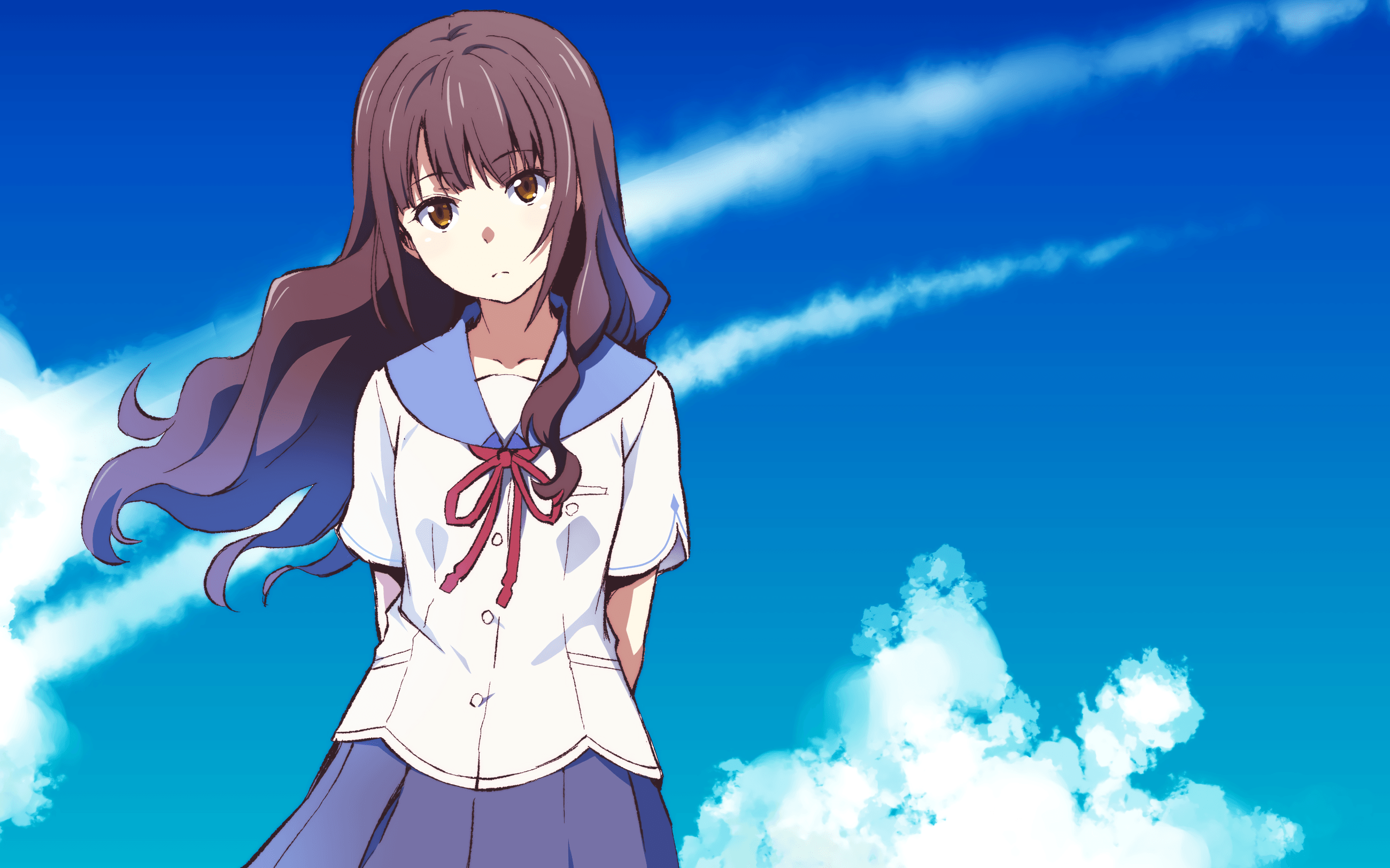 Uchiage Hanabi, Shita kara Miru ka? Yoko kara Miru ka? HD Wallpaper