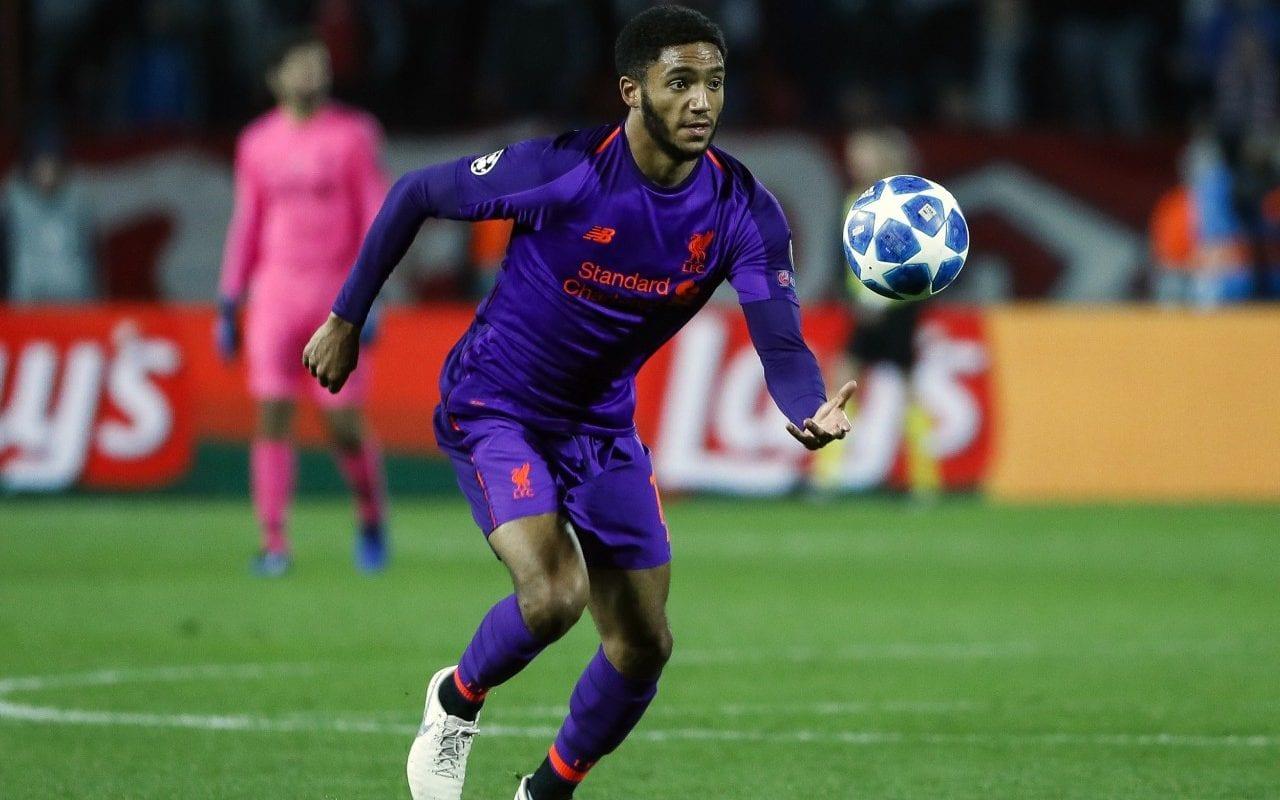 Joe Gomez hoping to overcome injury and make England squad