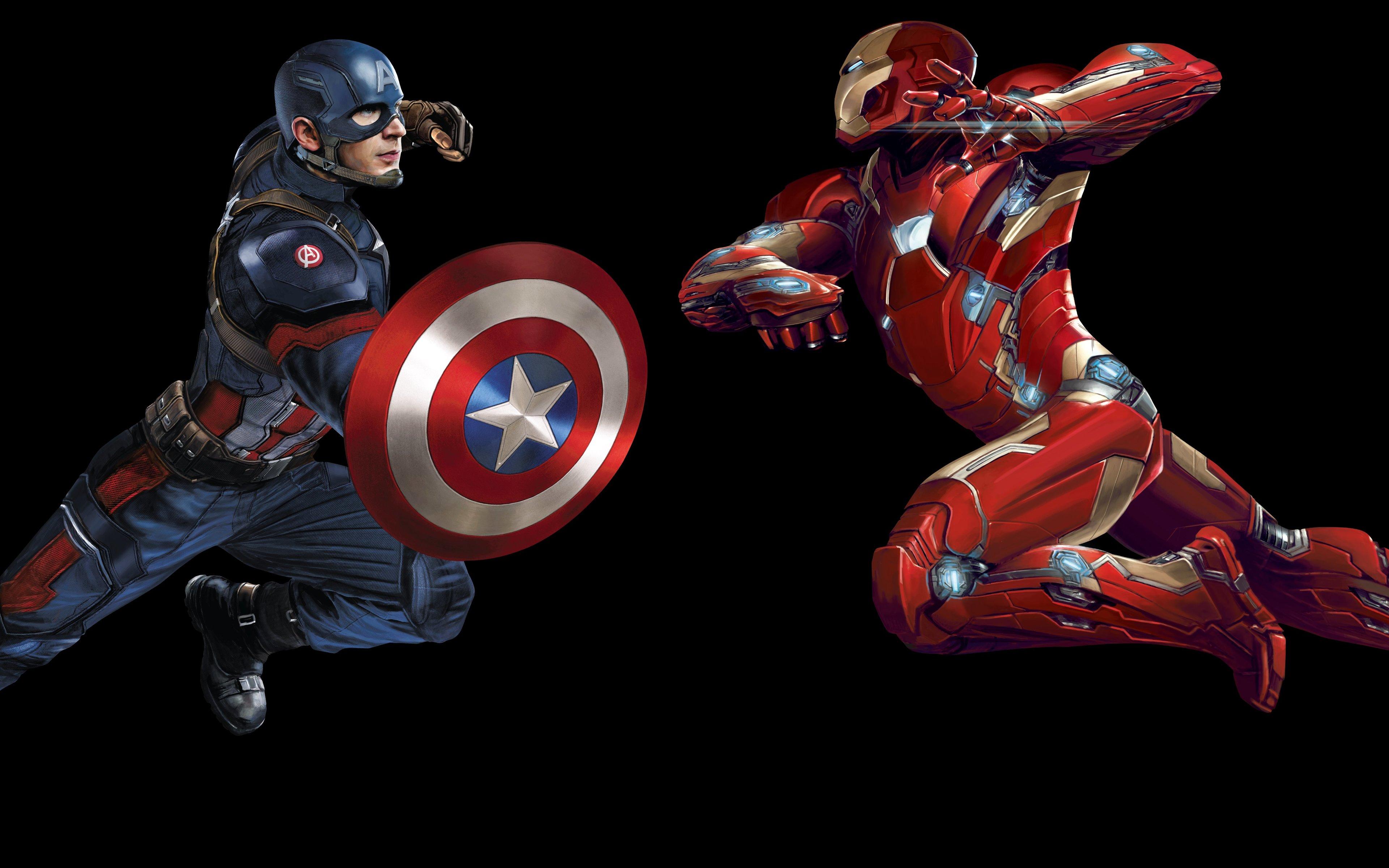 Iron Man Captain America 8k 4k HD 4k Wallpaper, Image