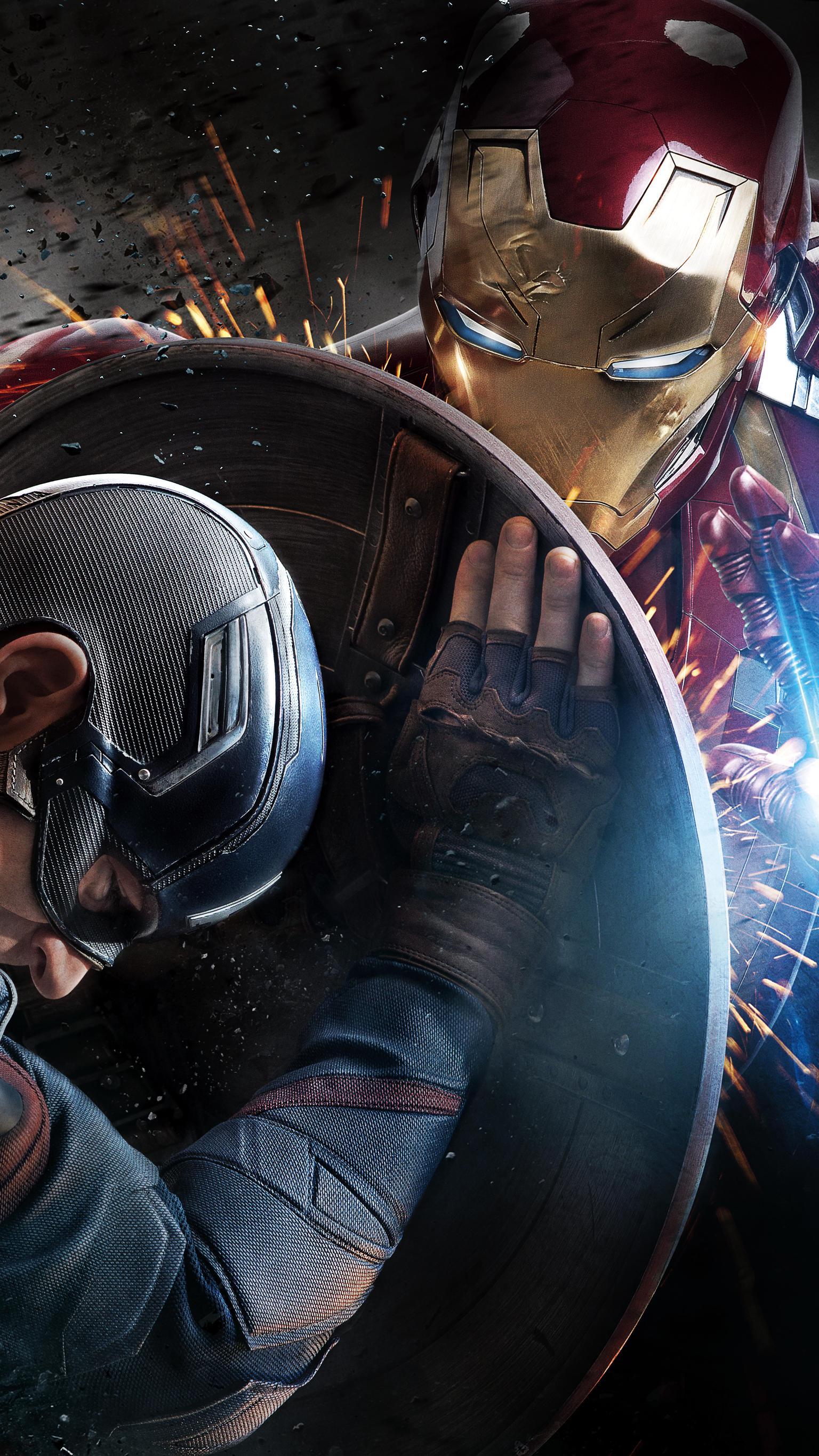 Captain America: Civil War (2016) Phone Wallpaper