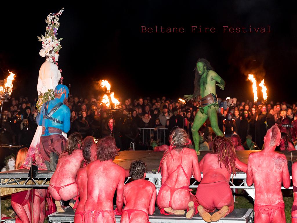 People Rock, Dance, Singing And Dress Up Like Wild Beltane Fire Festival