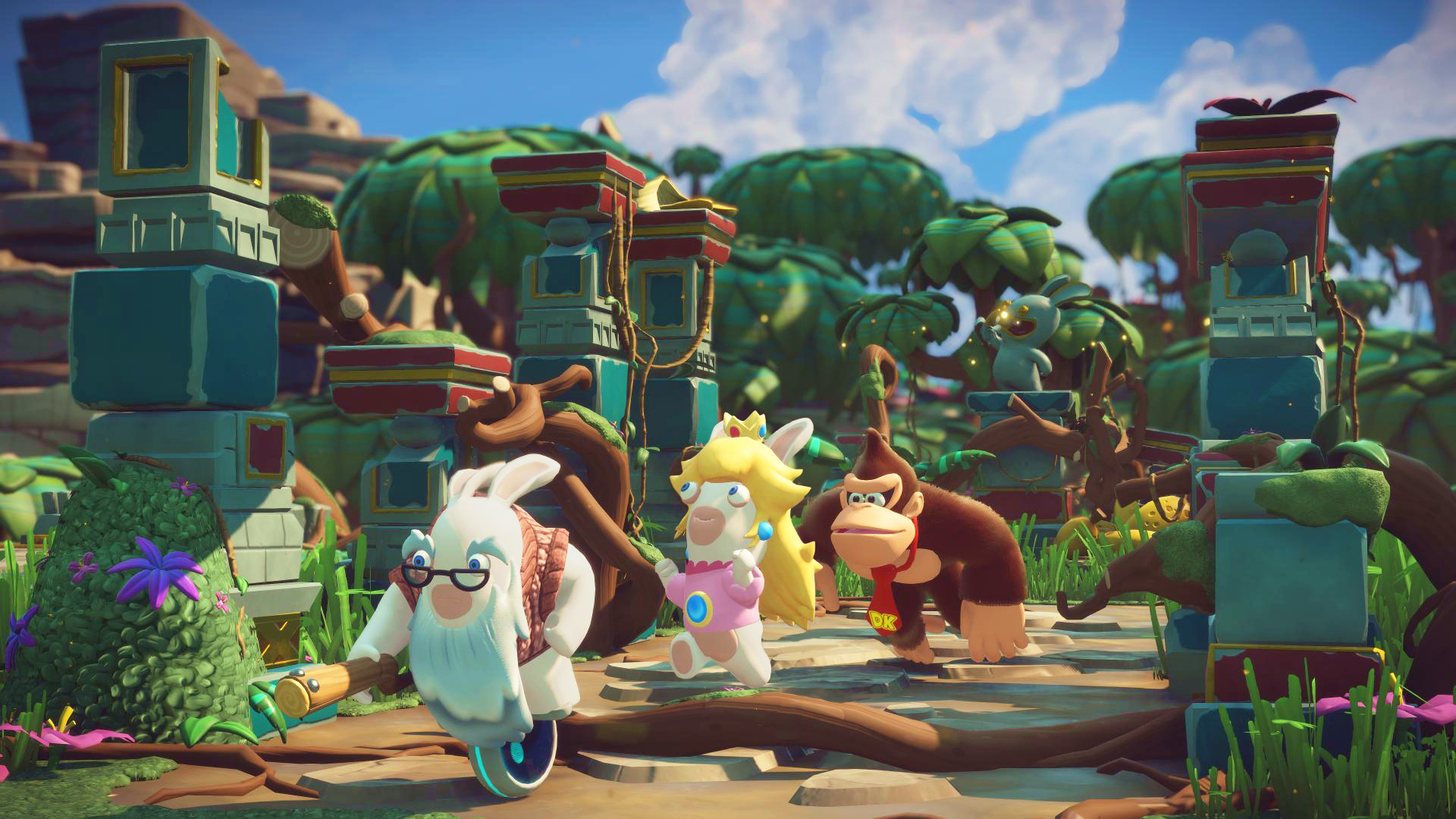 Mario + Rabbids Kingdom Battle Donkey Kong Adventure Screen 5