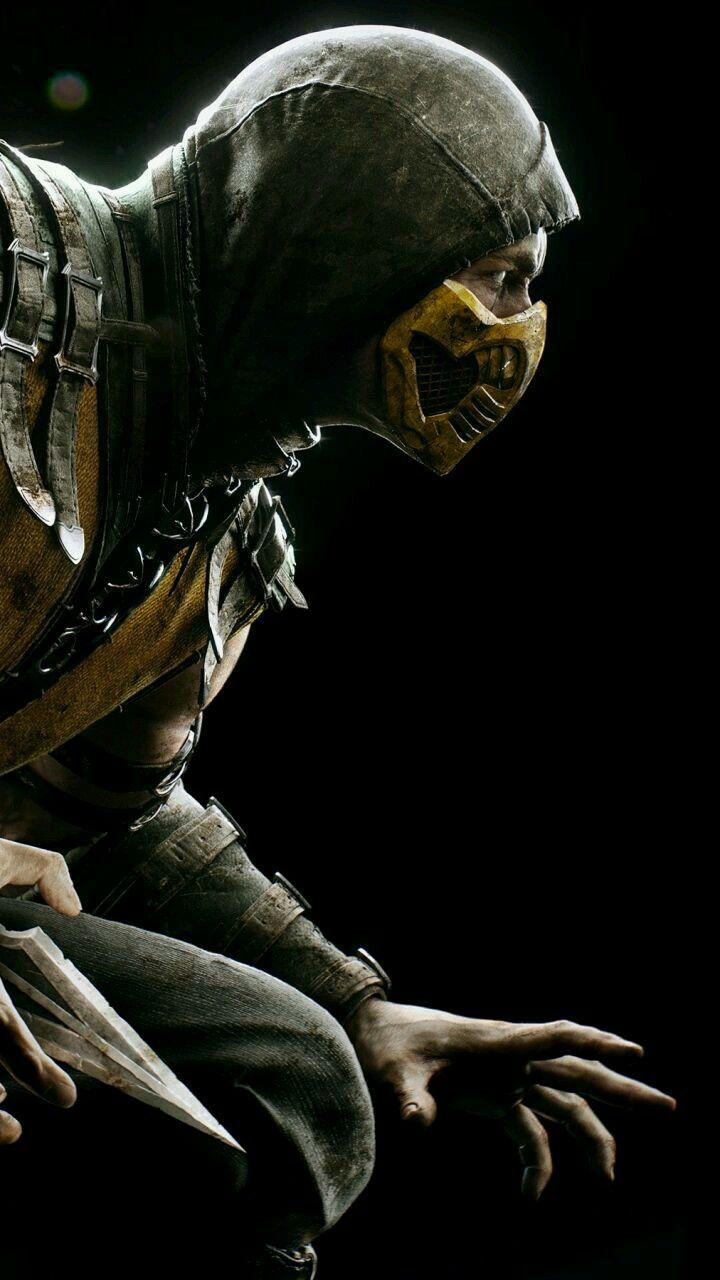 Scorpion Mortal Kombat Phone wallpaper. Mortal Kombat. Mortal