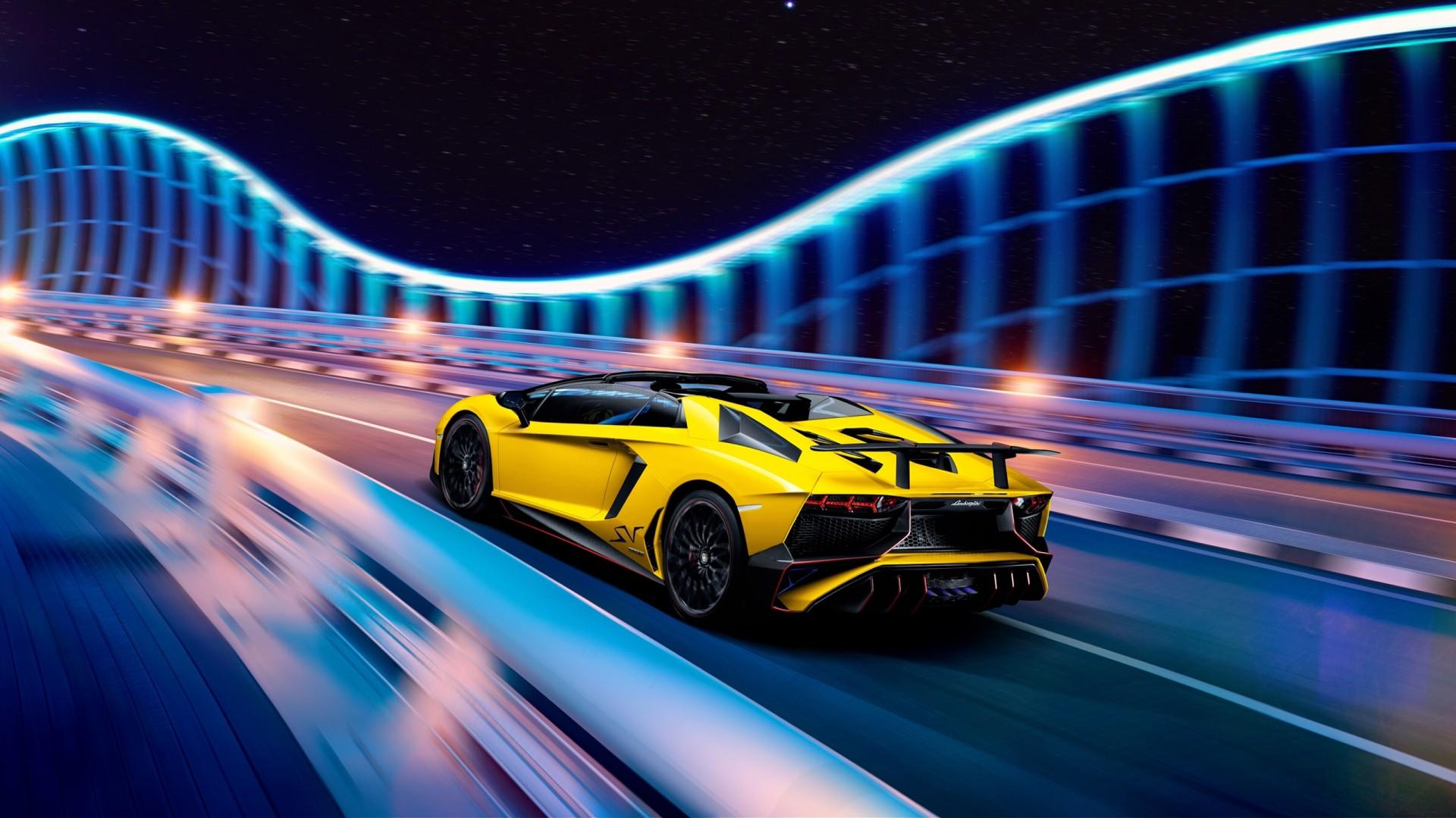 Lamborghini Veneno Neon Blue - Supercars Gallery