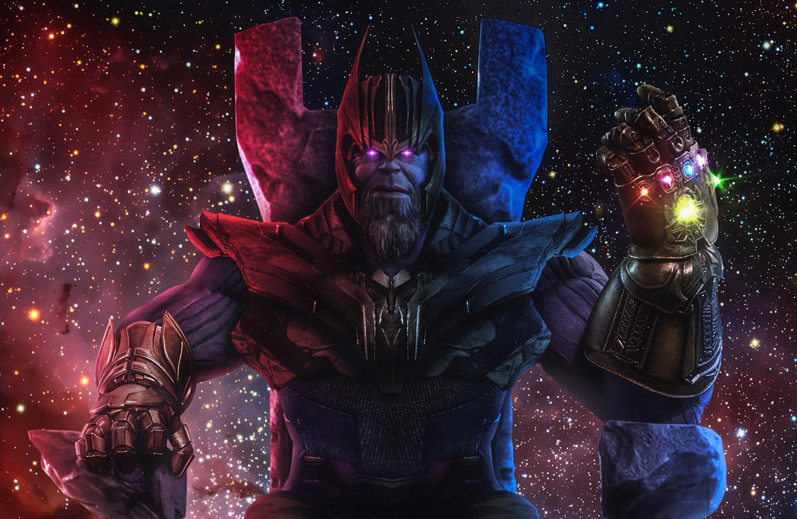 Wallpaper Thanos, Infinity Gauntlet, Avengers HD, Creative