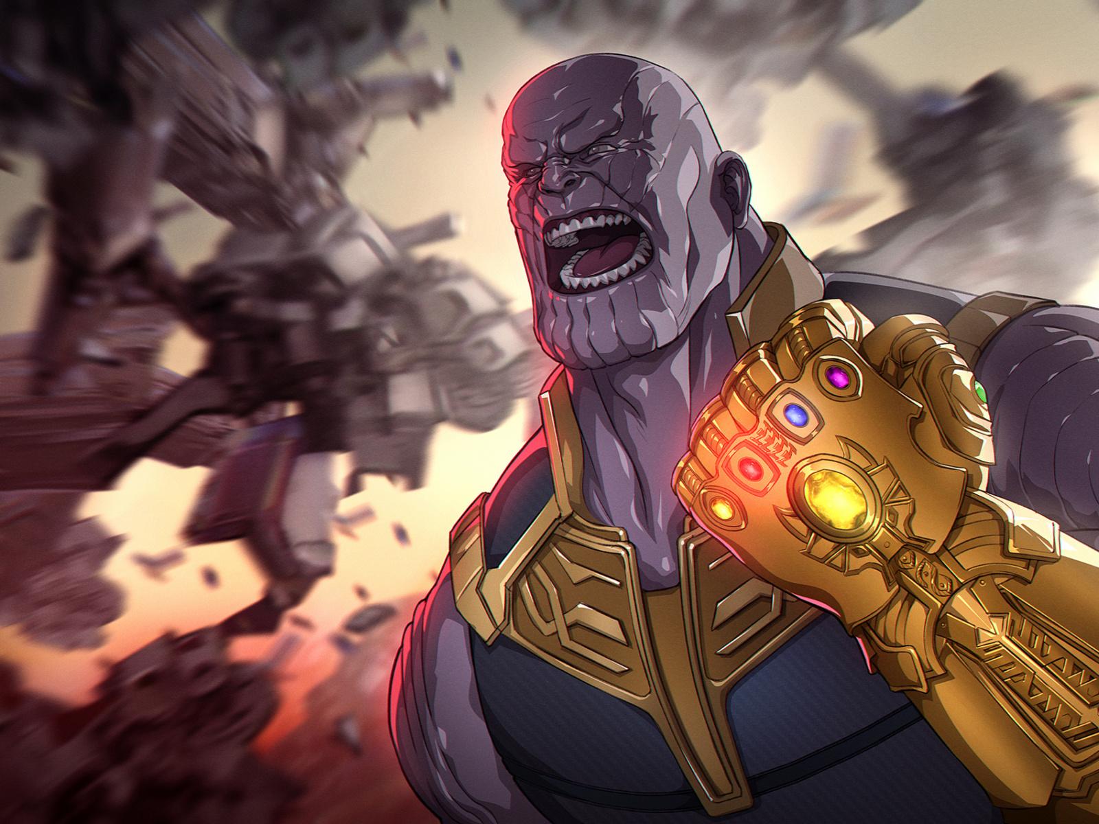 Download 1600x1200 Wallpaper Avengers: Infinity War, Thanos