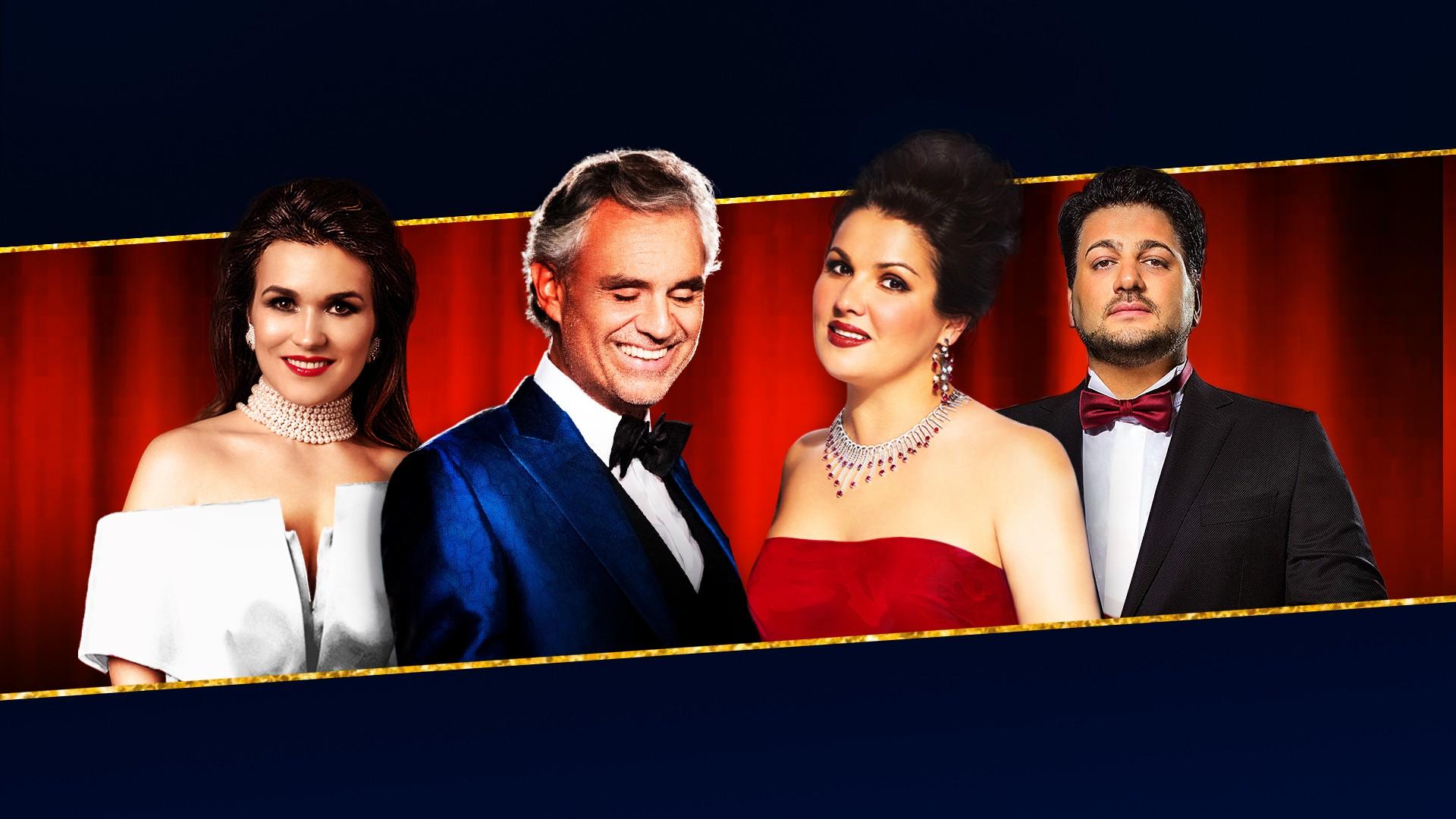 Netrebko, Bocelli, Eyvazov and Peretyatko. State Kremlin Palace