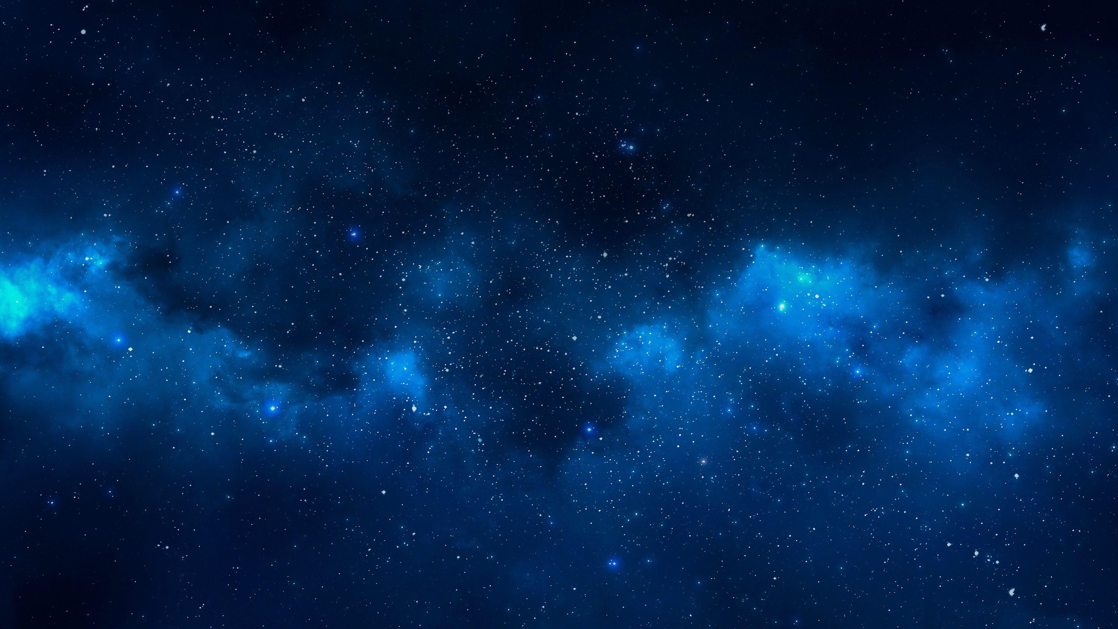 Blue Space Wallpaper