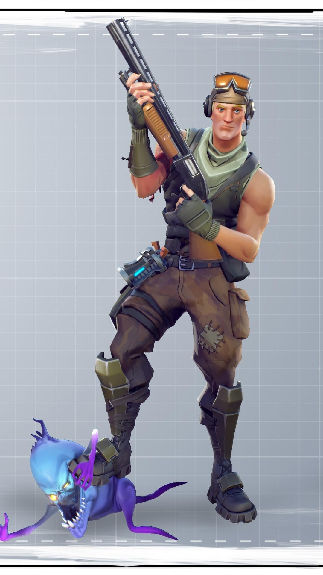 Fortnite Soldier 4k wallpaper for iPhone and Android