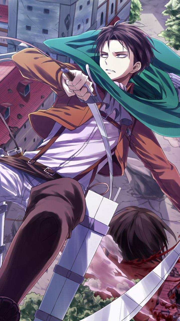 Anime Attack On Titan Levi Ackerman Shingeki No Kyojin Mobile