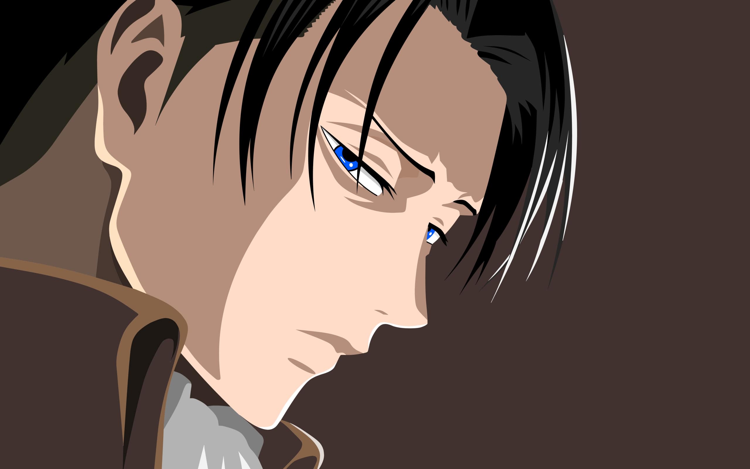 Anime, Attack on Titan, Levi Ackerman, Minimalist Wallpaper