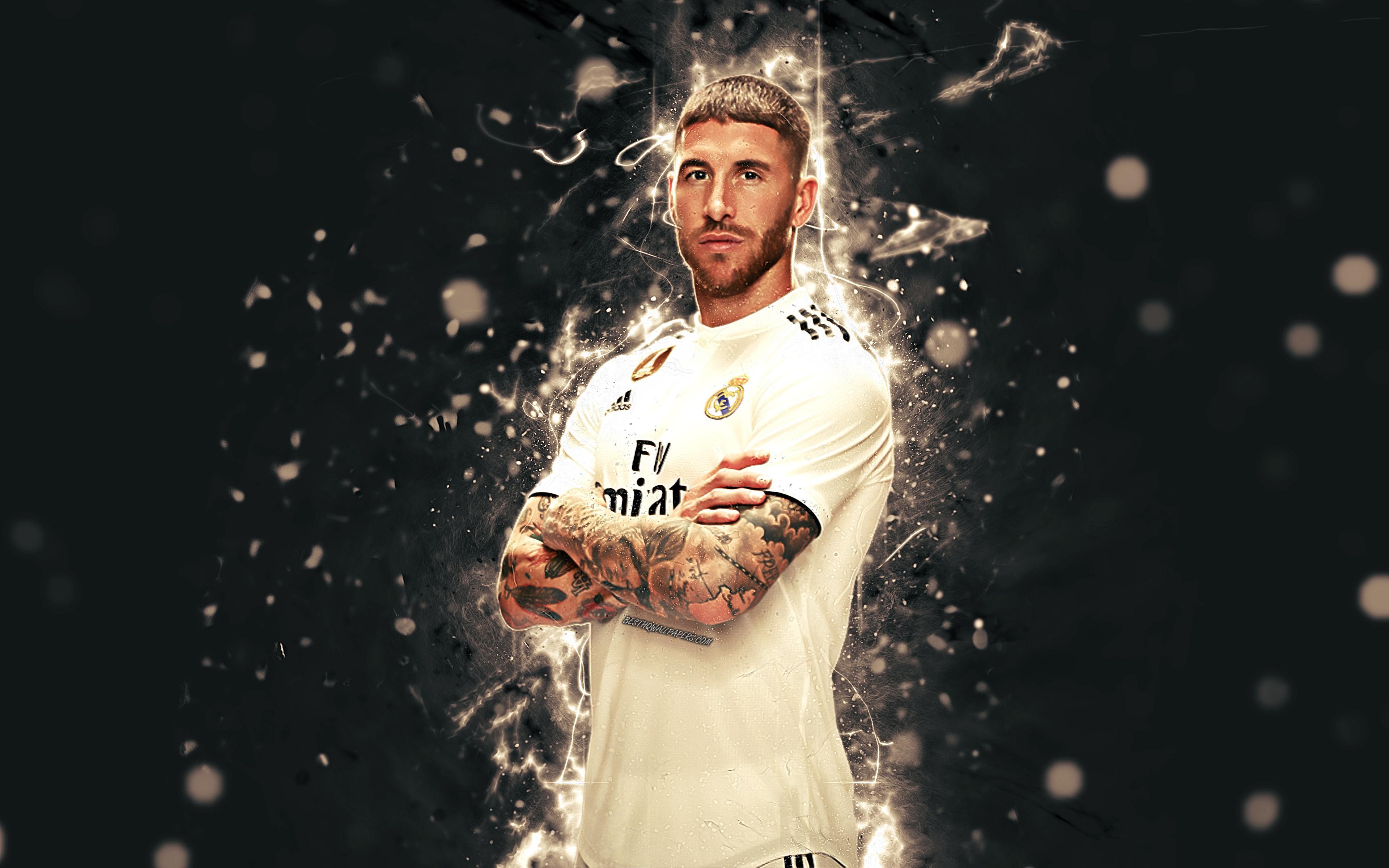 Download Wallpaper 4k, Sergio Ramos, Season 2018 2019, Footballers