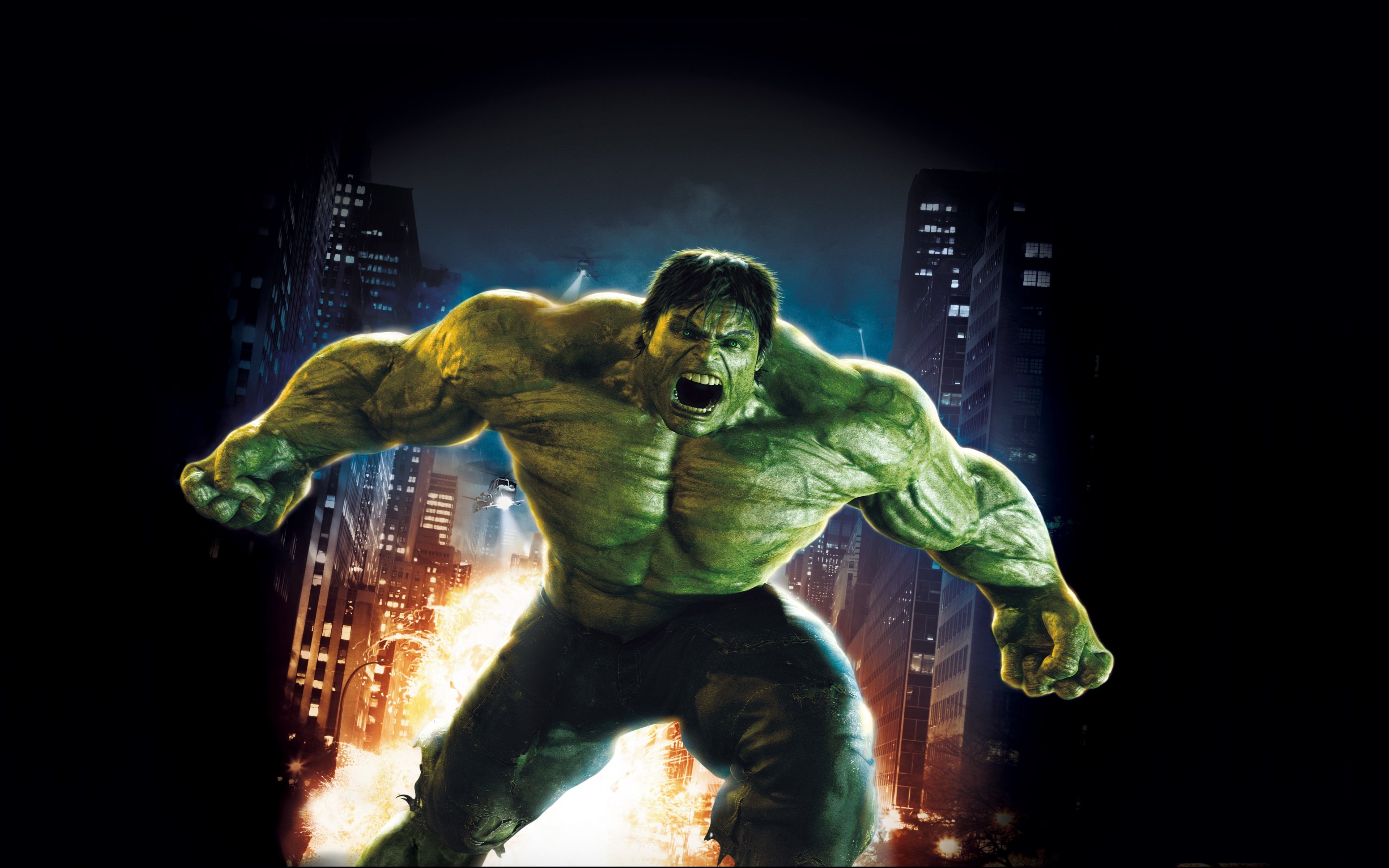 Download 3840x2400 wallpaper the incredible hulk, superhero, movie