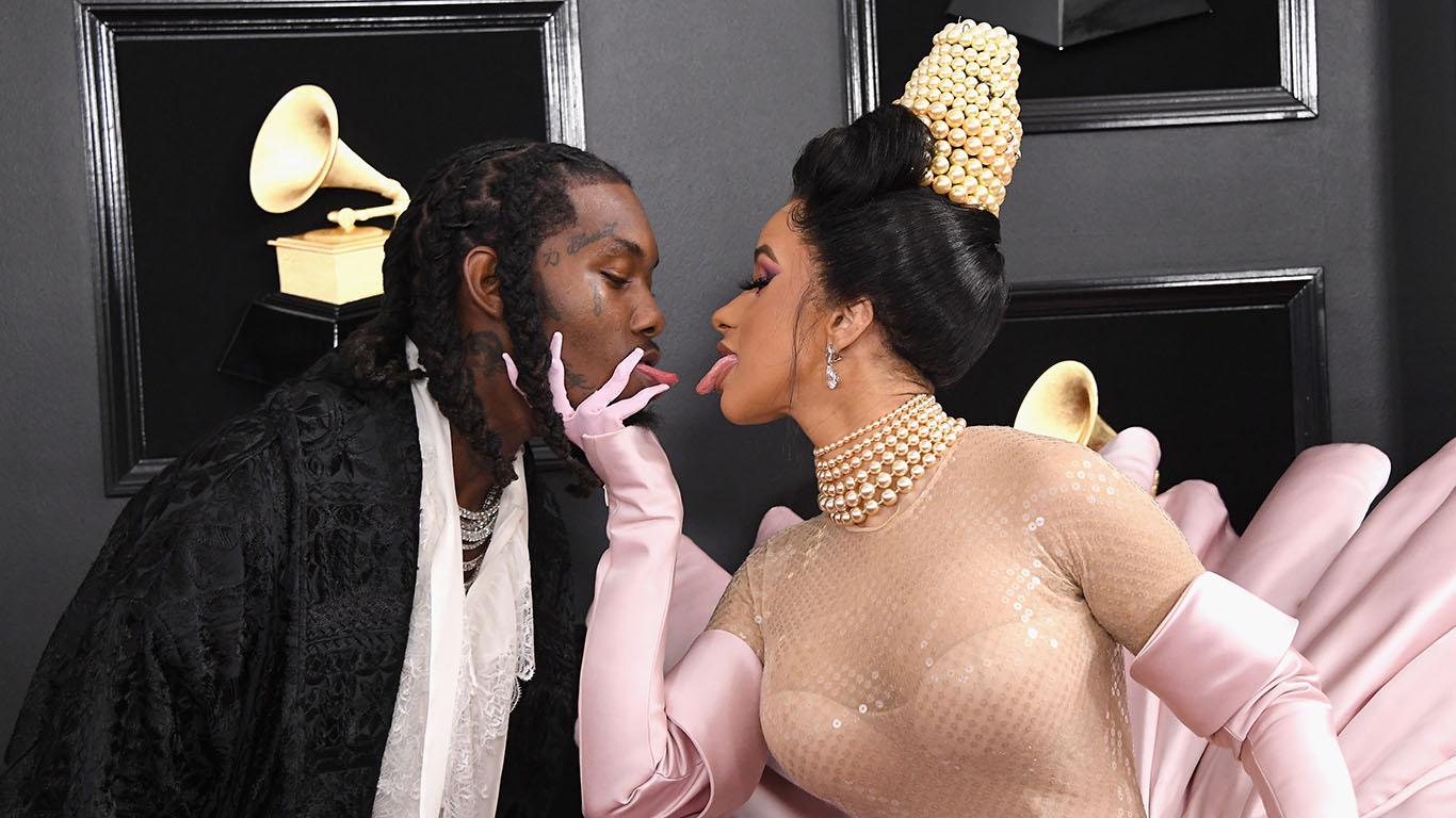 Offset Attended The Grammys With Cardi B & Twitter Was Not Here