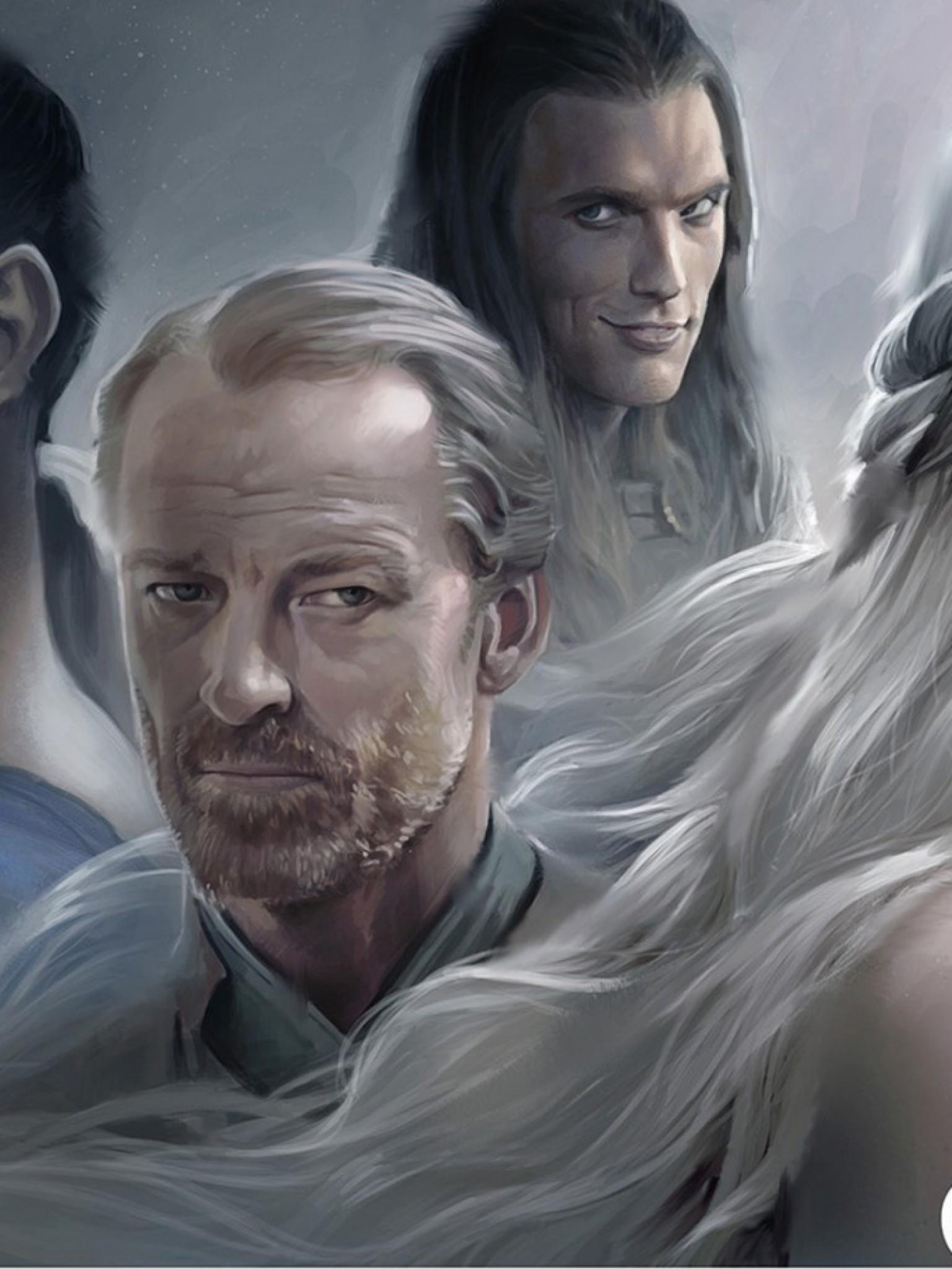 Download Wallpaper 1536x2048 Games of thrones, Khal drogo, Jorah