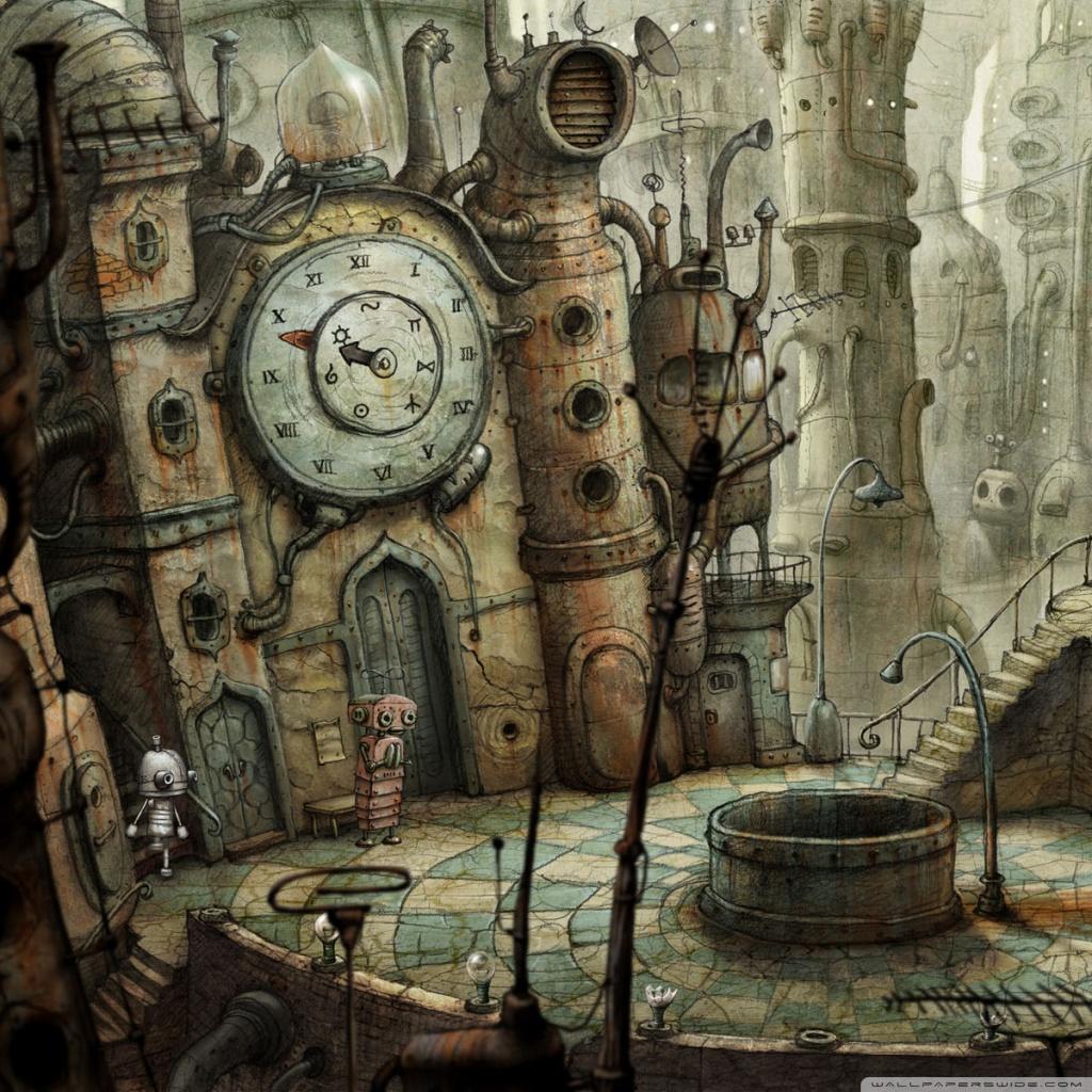 Plaza, Machinarium Game ❤ 4K HD Desktop Wallpaper for 4K Ultra HD TV