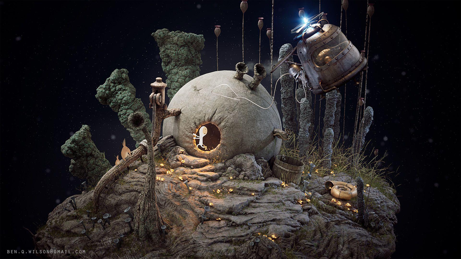 Samorost / Machinarium Fan Art Diorama, Ben Wilsond