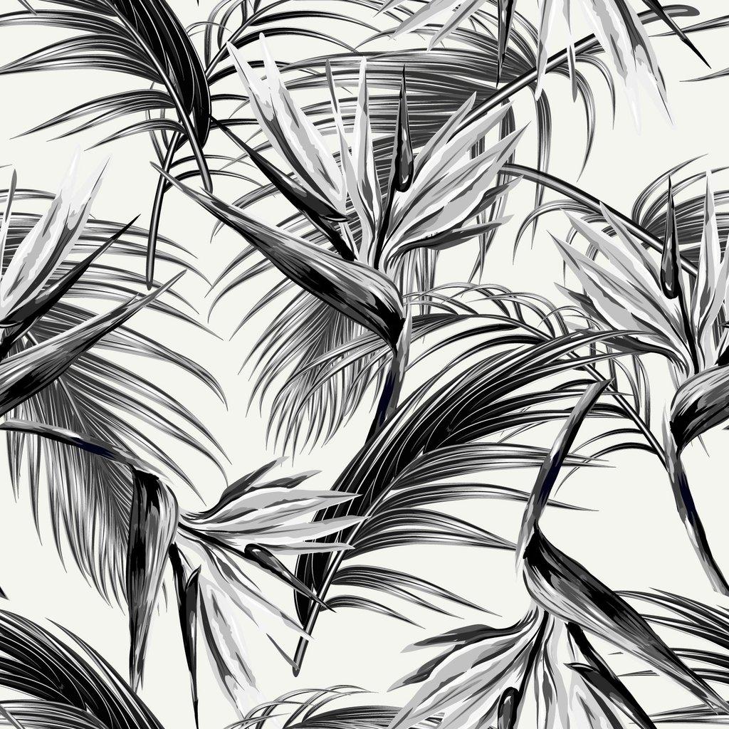 Bird of Paradise Pattern Removable Wallpaper