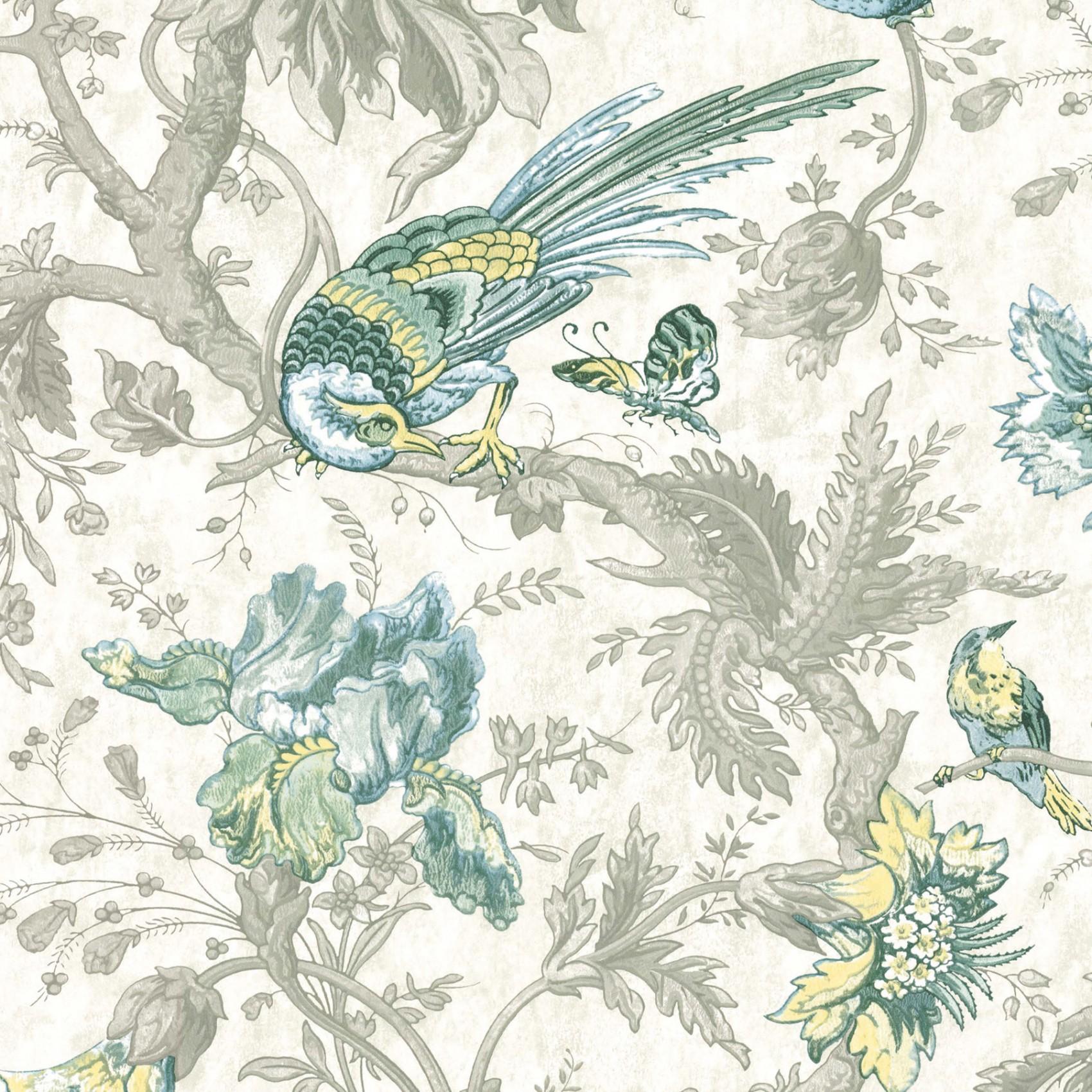 Crowe Hall Lane. Bird Print Wallpaper