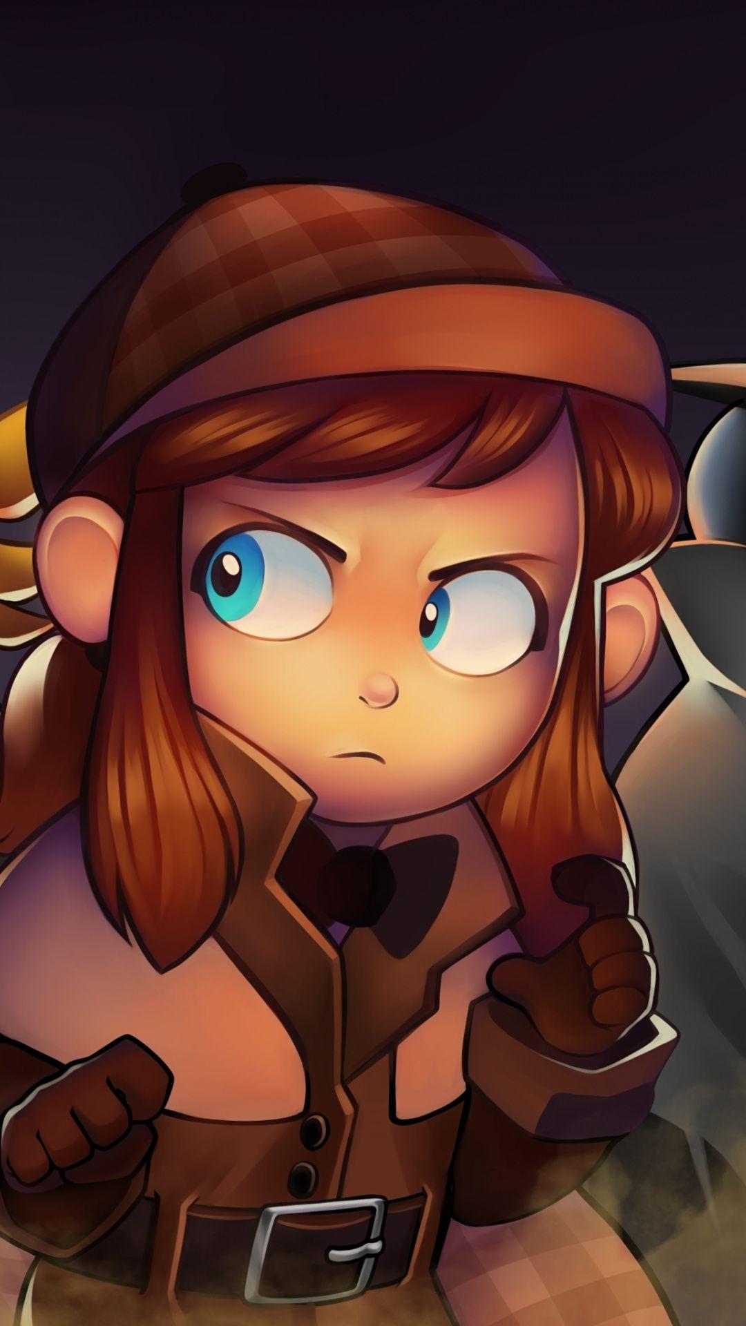 Girl, A Hat in Time, video game, 1080x1920 wallpaper. Video Game