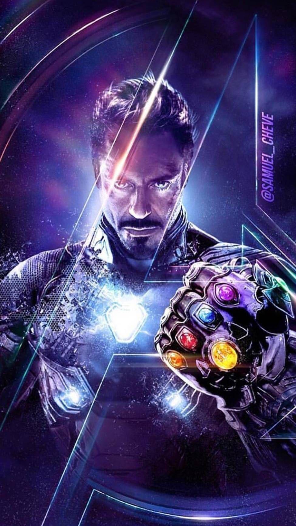 Endgame Tony Stark Infinity Stones iPhone Wallpaper. iPhone