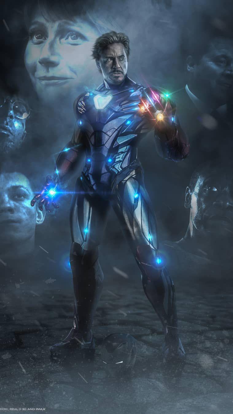 Iron Man Snap Infinity Stones Avengers Endgame IPhone Wallpaper
