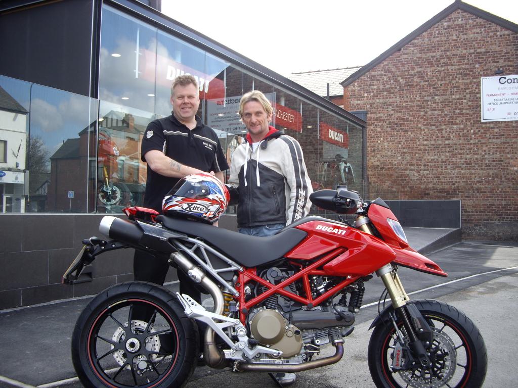 Carl Fogarty Gets a Ducati Hypermotard S for Personal Use