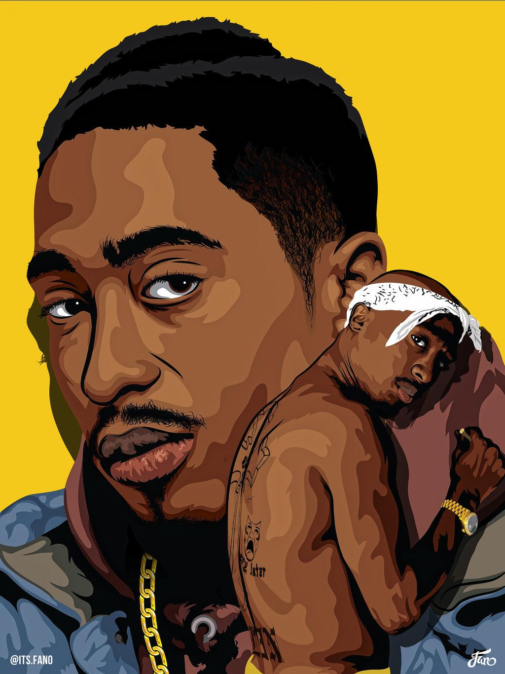 2pac Cartoon Wallpaper HD