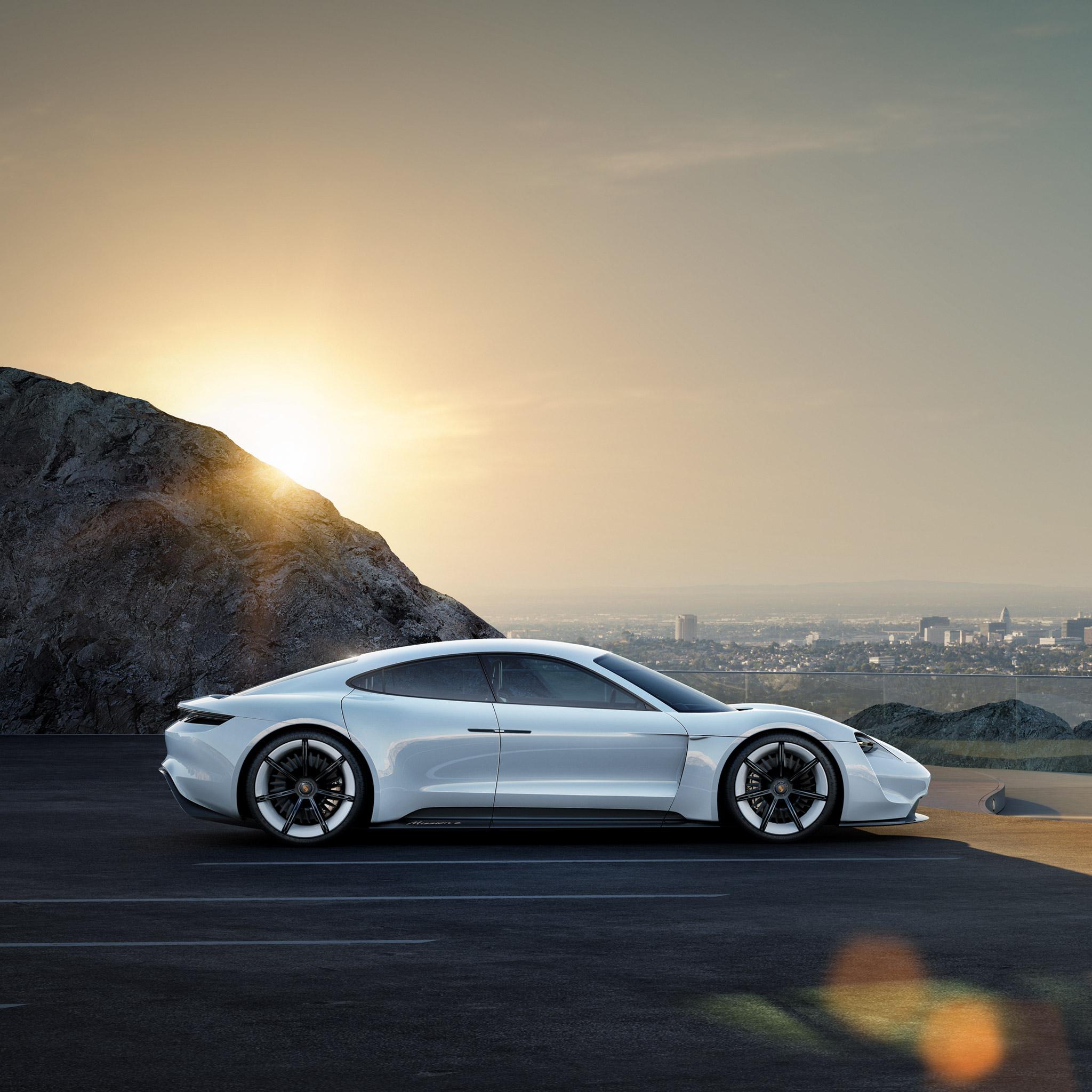 Tribute to tomorrow. Porsche Concept Study Mission E. Dr. Ing