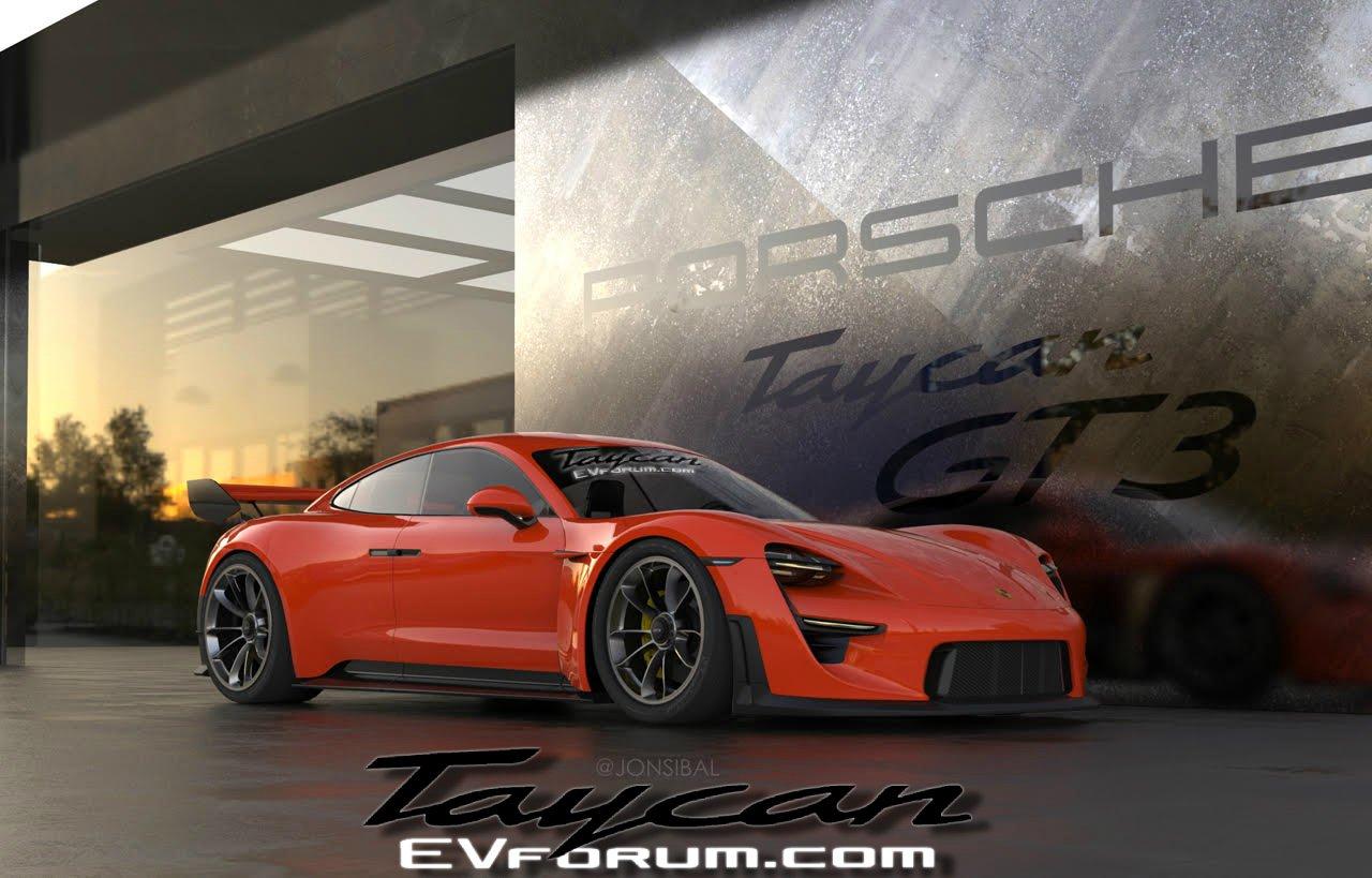 Porsche Taycan GT3 Rendering Looks Awesome