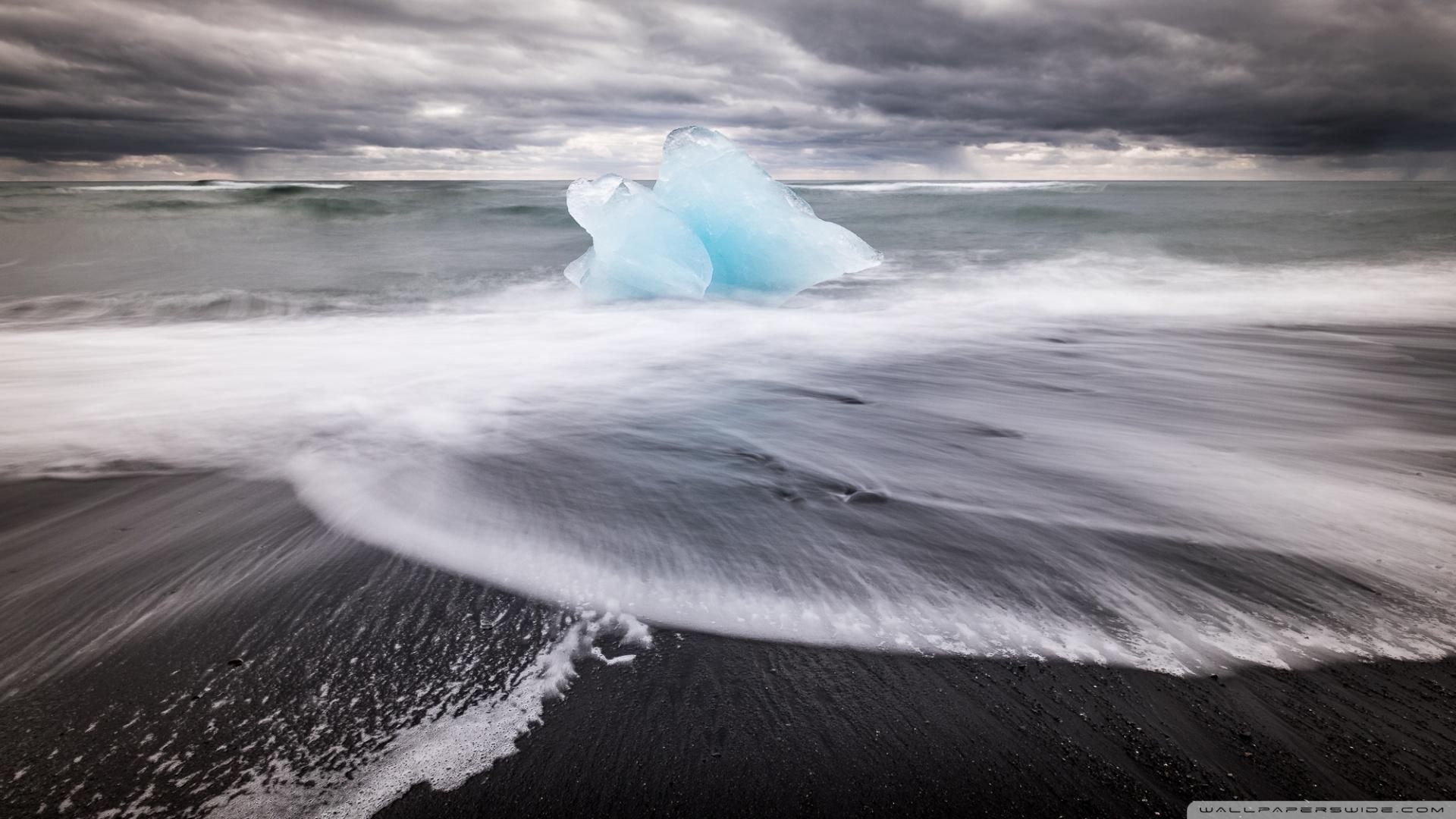 Iceland's famous Diamond Beach ❤ 4K HD Desktop Wallpaper for 4K