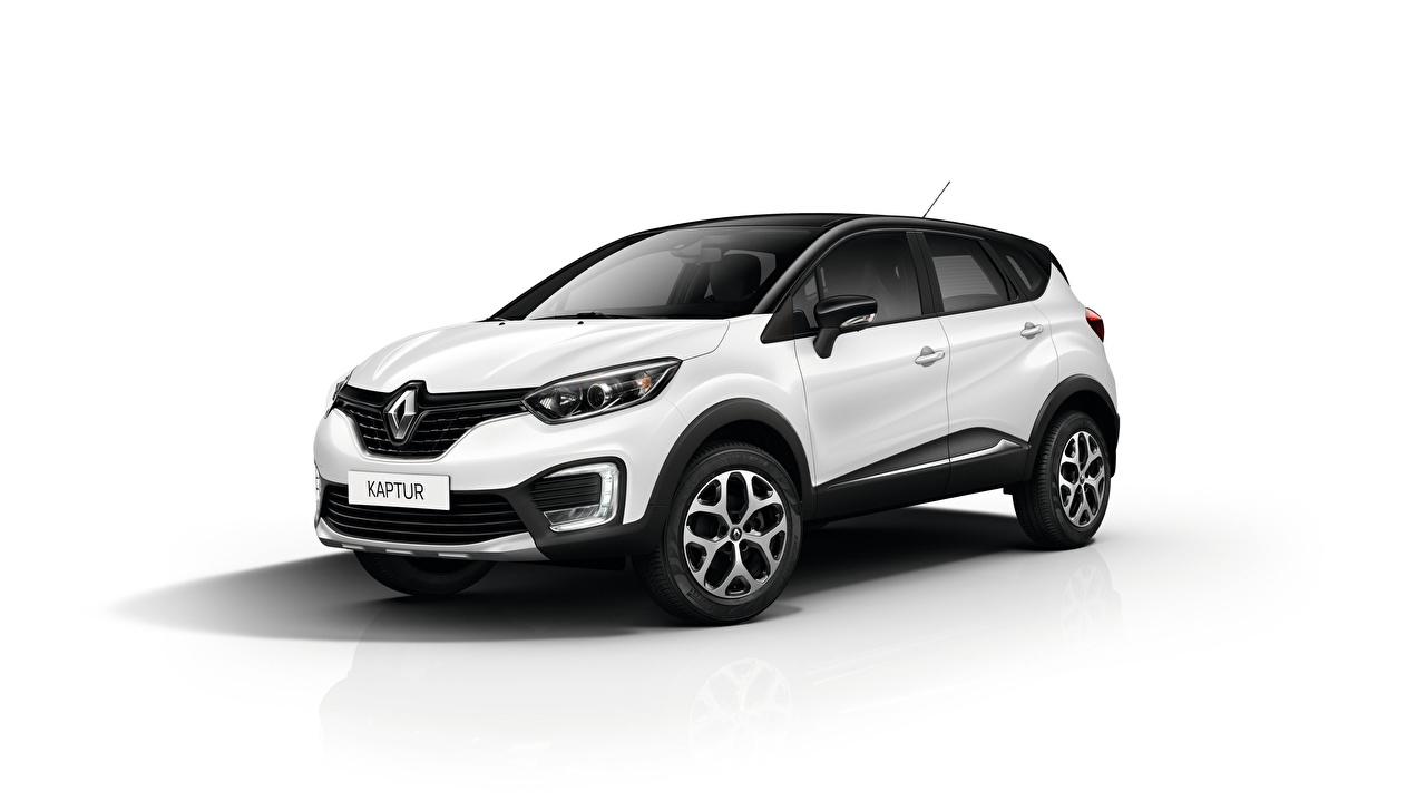 Picture Renault Captur White automobile White background