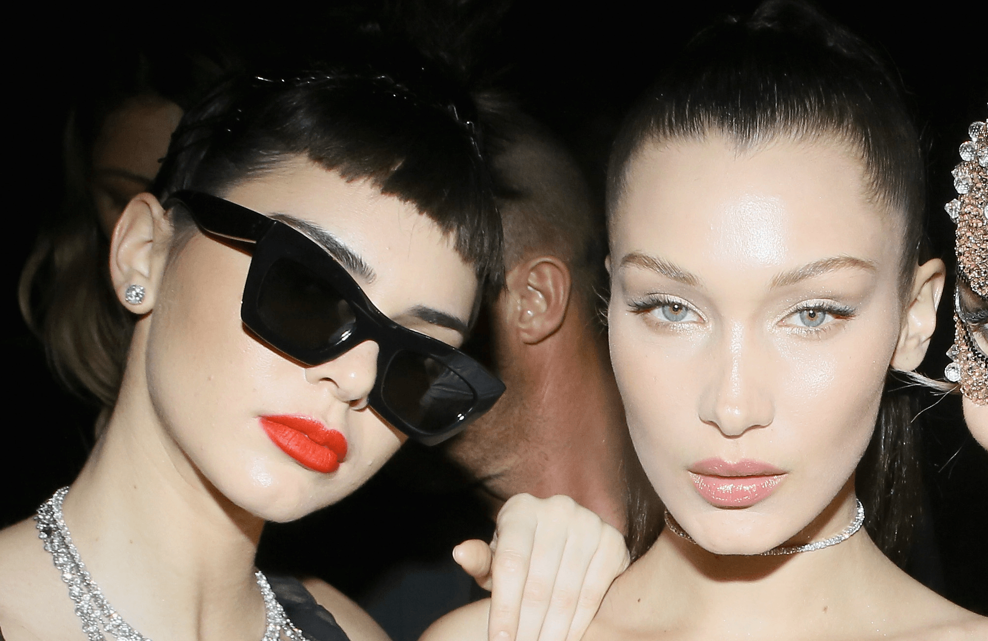 Bella Hadid and Kendall Jenner's Lingerie Pics