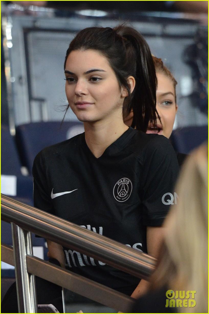 Kendall Jenner & Gigi Hadid Check Out Some Soccer in Paris!. Photo