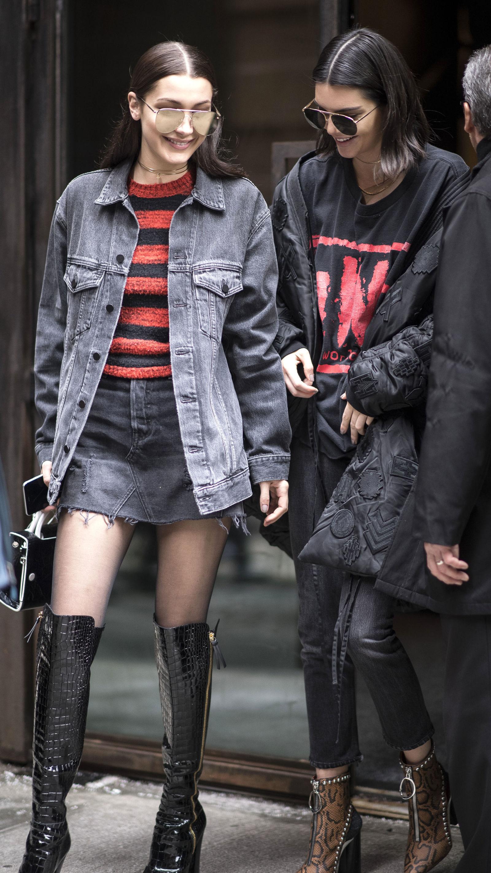 Bella Hadid And Kendall Jenner Have A Model Off Duty Matching Moment