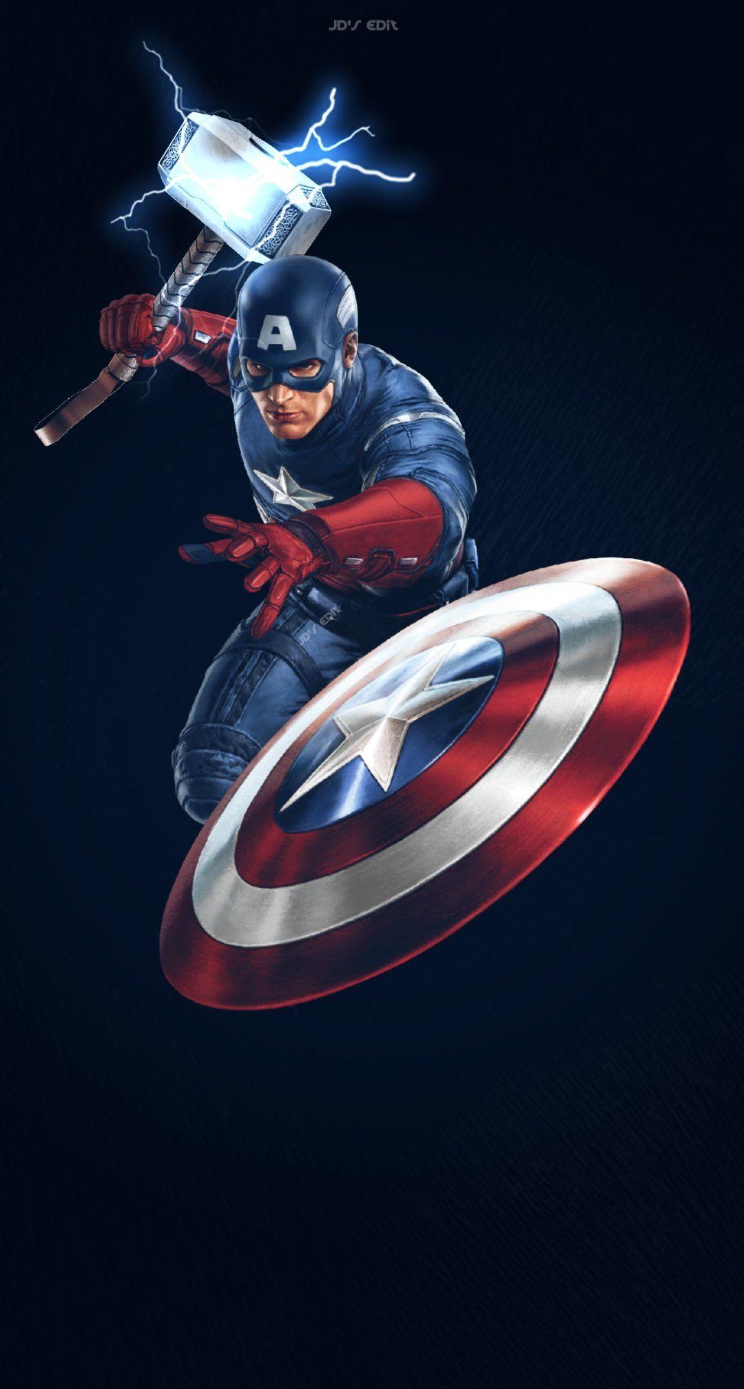Wallpaper Hd Captain America Cartoon
