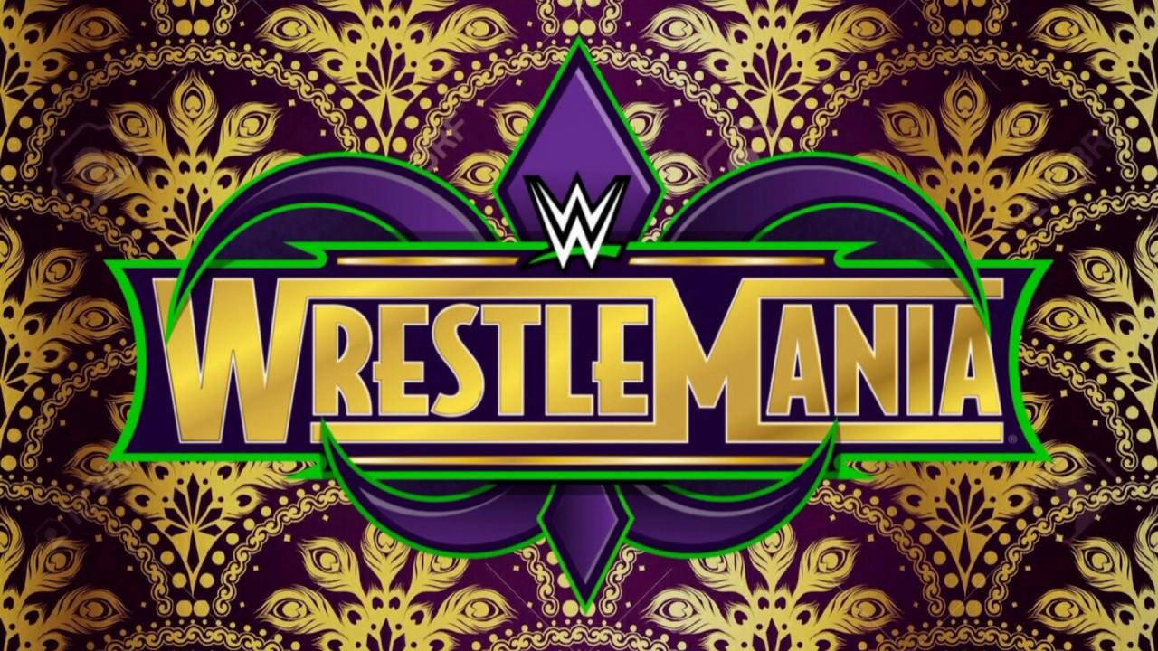 WWE WRESTLEMANIA 34 Match Card