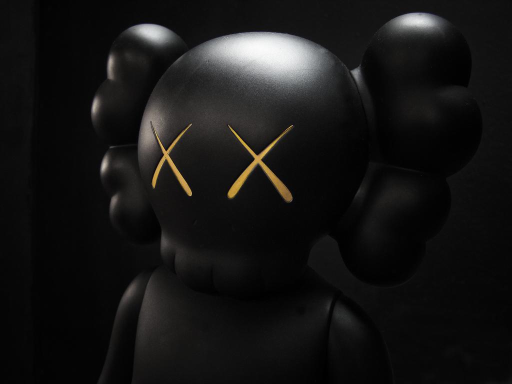 Kaws Clown Toy Black Wallpapers  KAWS Wallpapers for iPhone