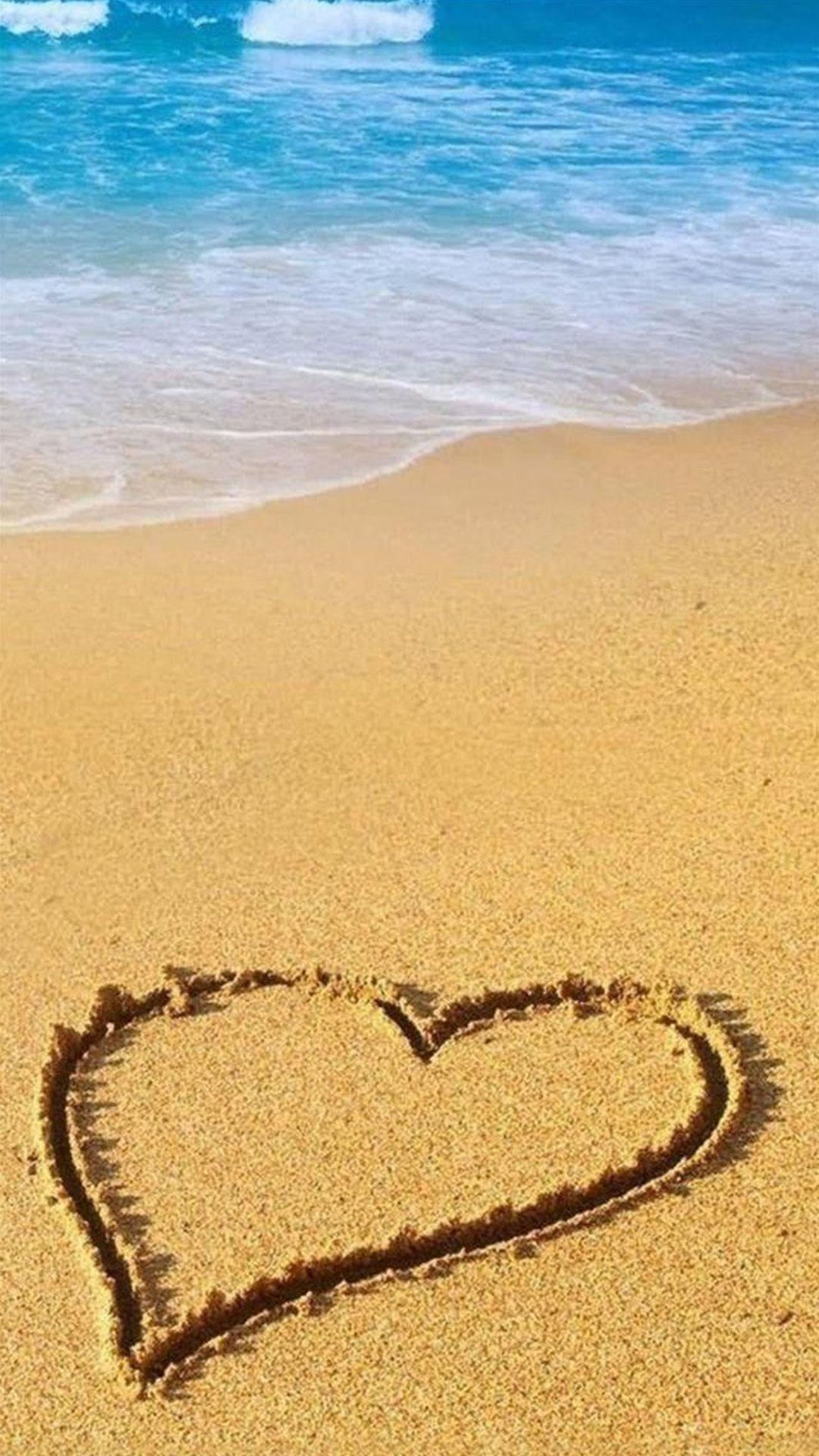 Love Beach Sand iPhone Wallpaper. iPhoneWallpaper. iPhone