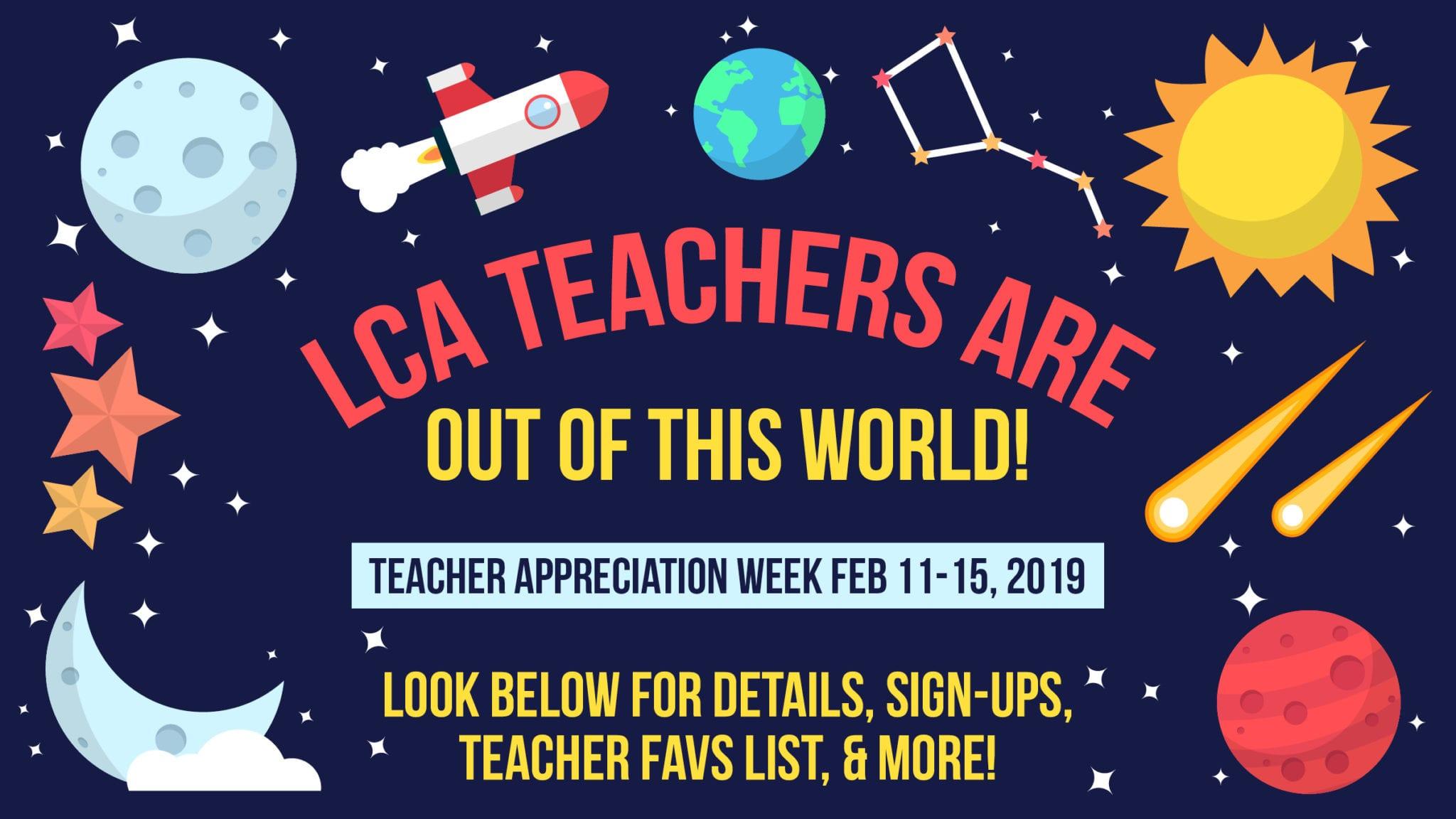 Teacher Appreciation Week 2019. Legacy Christian Academy